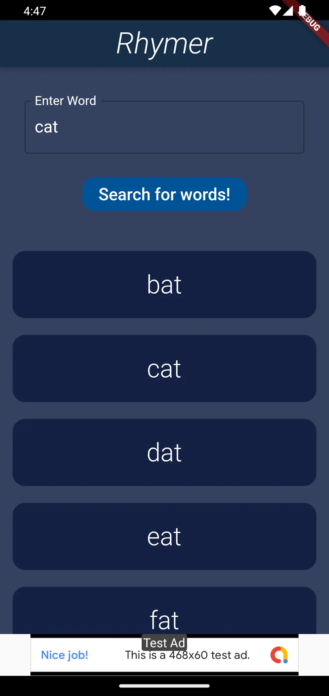 Rhymer: Rhyming words finder | Indus Appstore | Screenshot