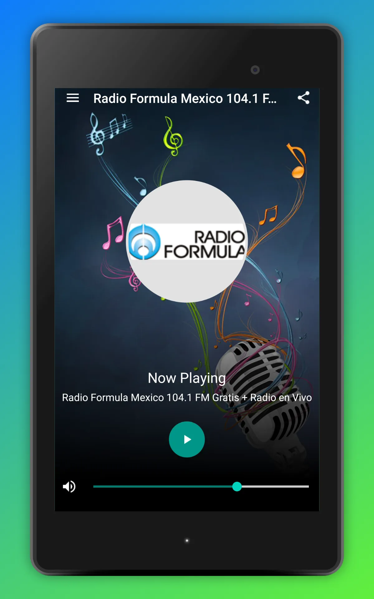 Radio Formula 104.1 FM Mexico | Indus Appstore | Screenshot