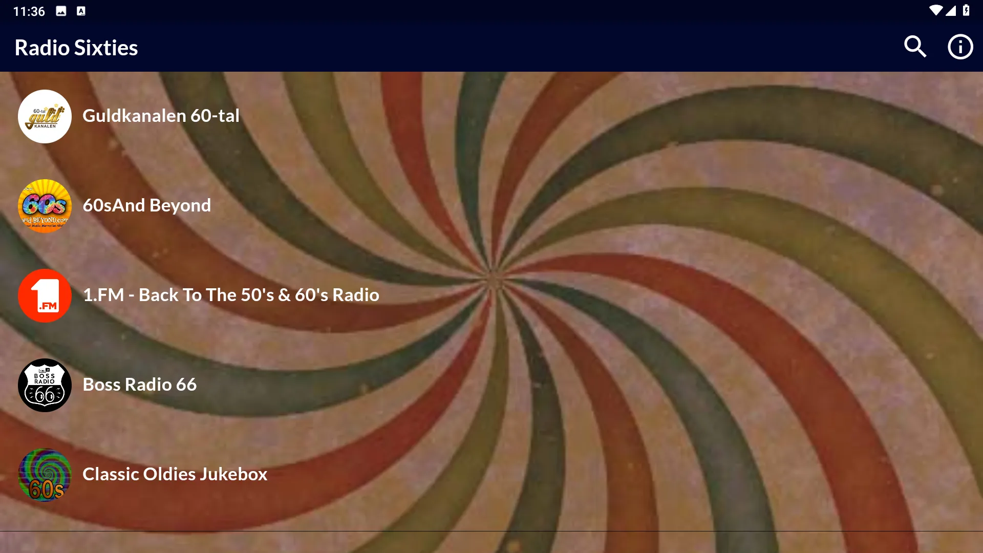 Radio 60s Sixties Music Live | Indus Appstore | Screenshot