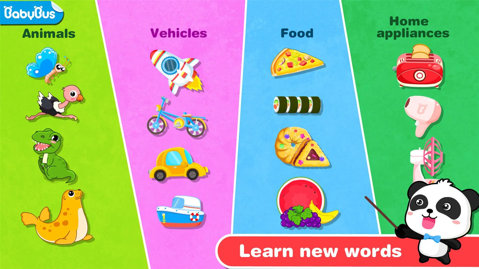 Baby Panda’s Basic Words | Indus Appstore | Screenshot