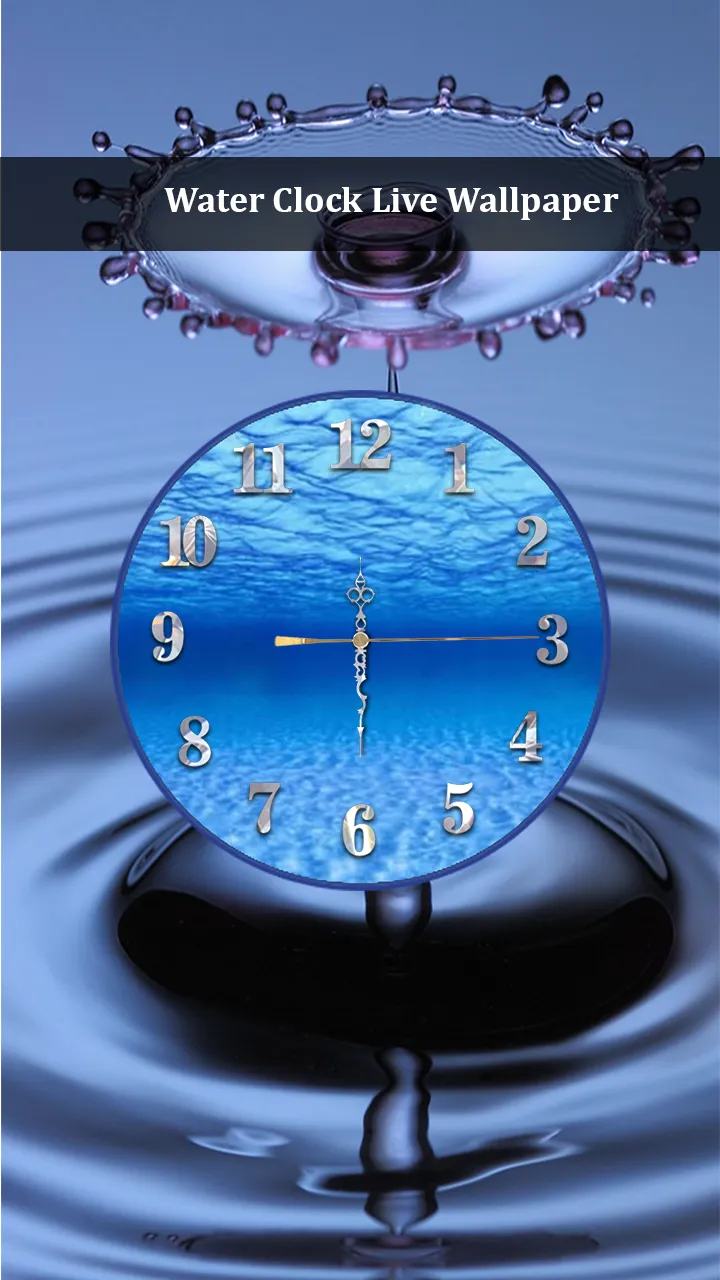 Water Clock Live Wallpaper | Indus Appstore | Screenshot