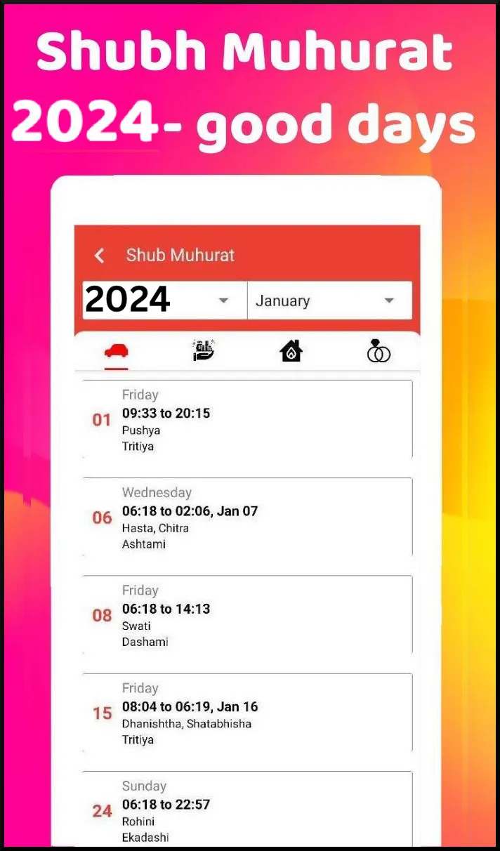 2024 Calendar | Indus Appstore | Screenshot