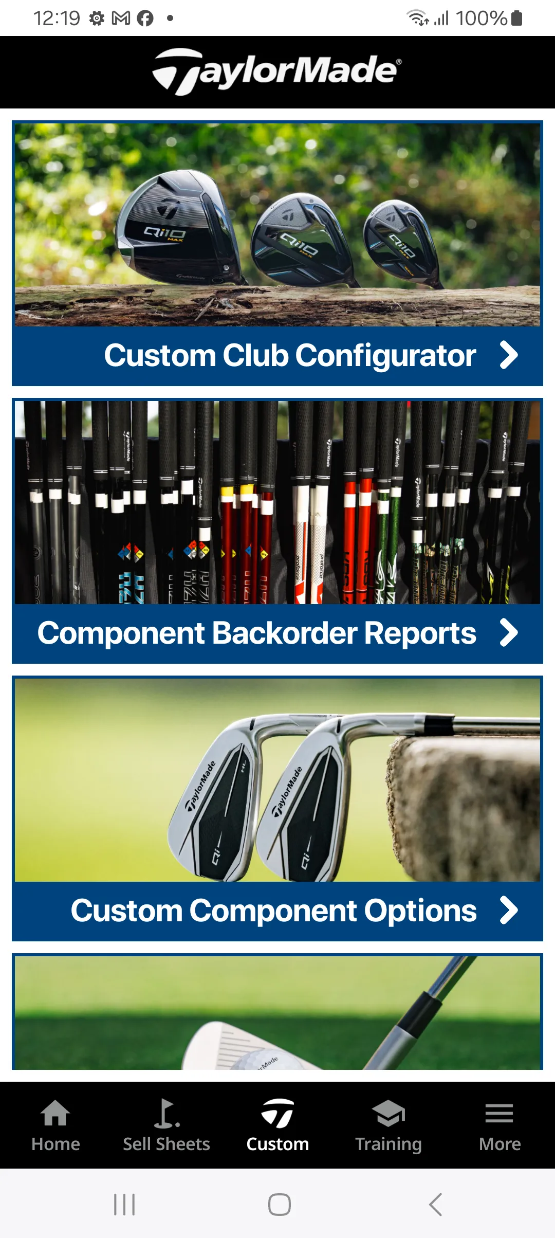 TaylorMade Golf Industry Pro | Indus Appstore | Screenshot