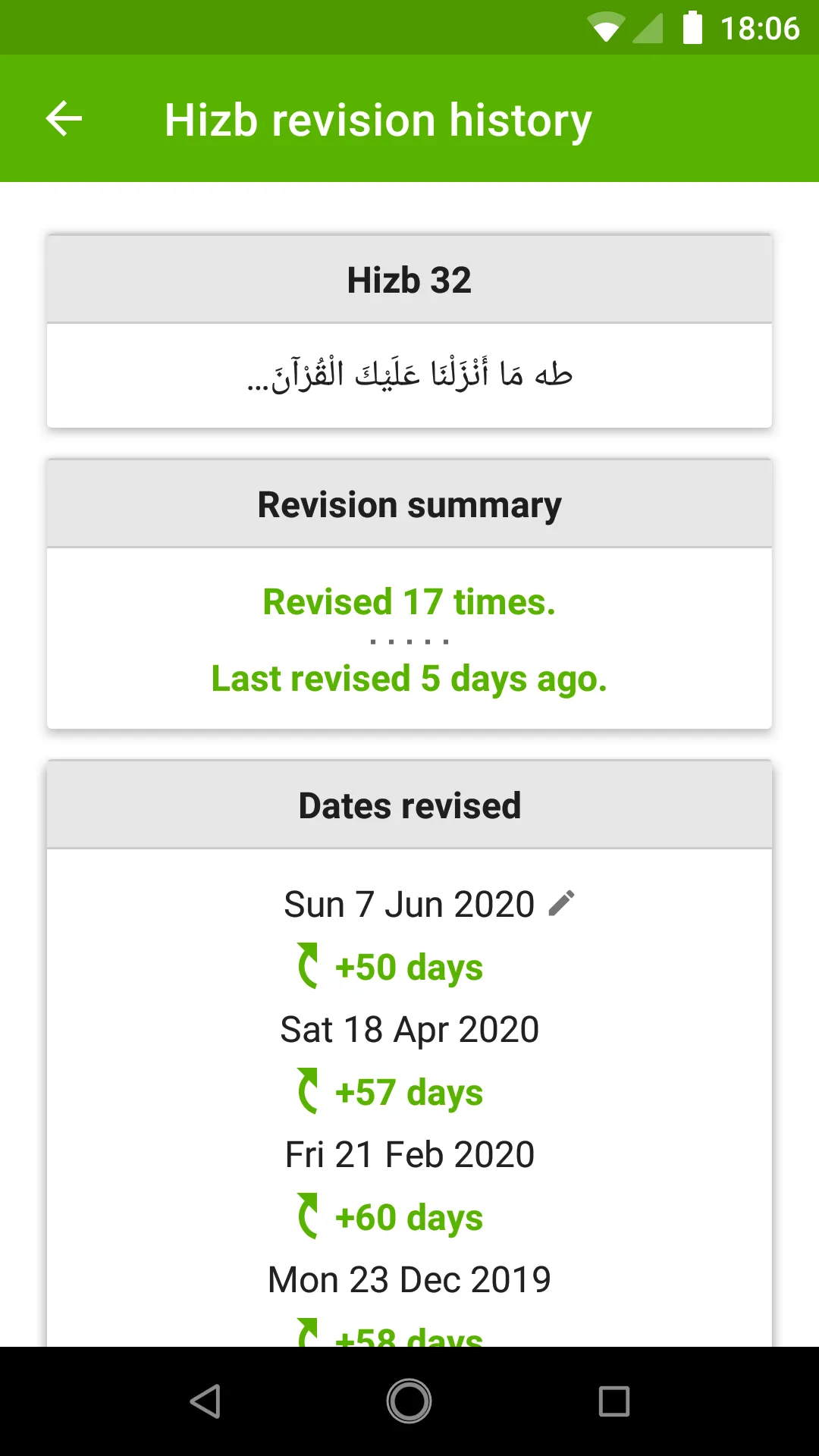 Hifdh Revision Tracker | Indus Appstore | Screenshot