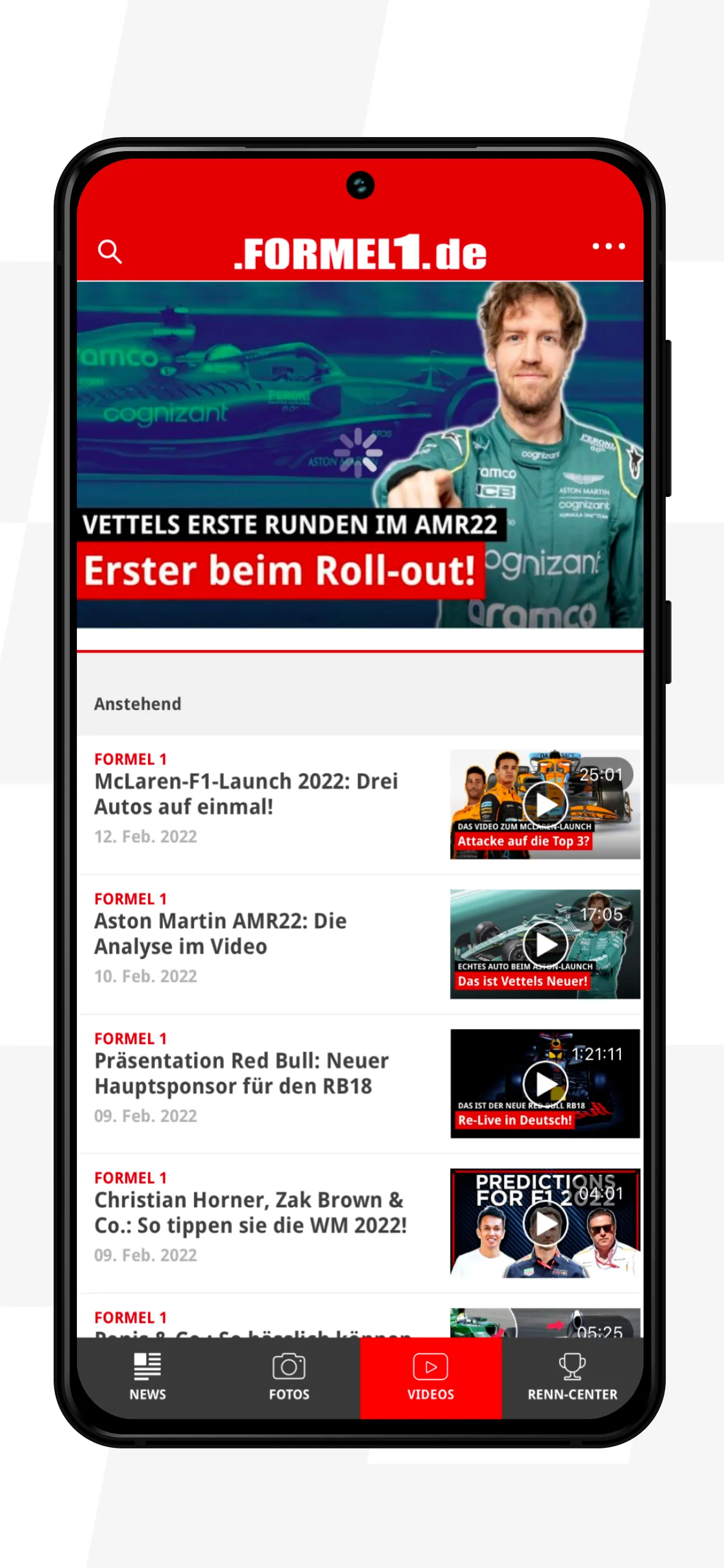 Formel1.de | Indus Appstore | Screenshot