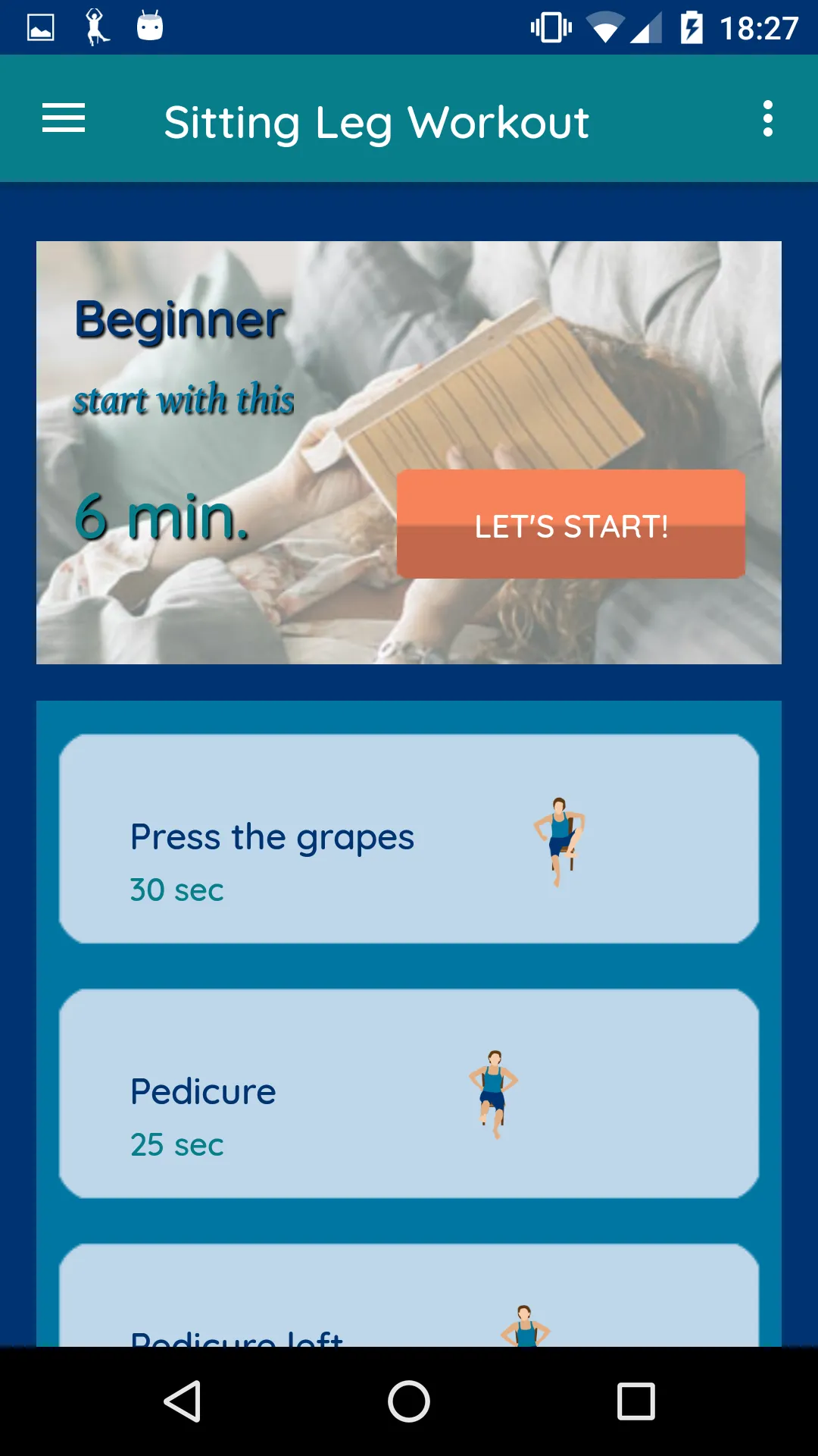 Sitting Leg Workout | Indus Appstore | Screenshot