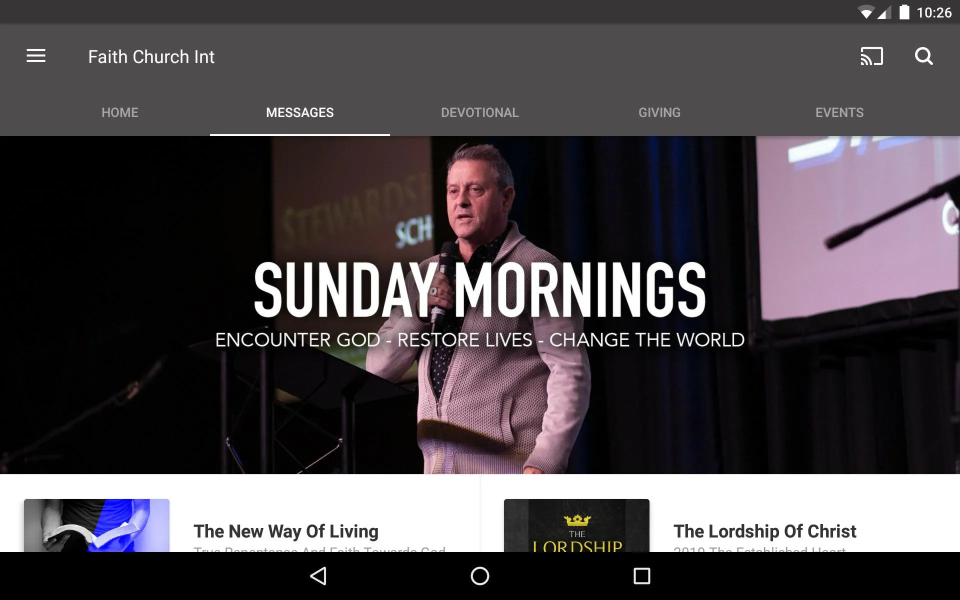 Faith Church Int | Indus Appstore | Screenshot