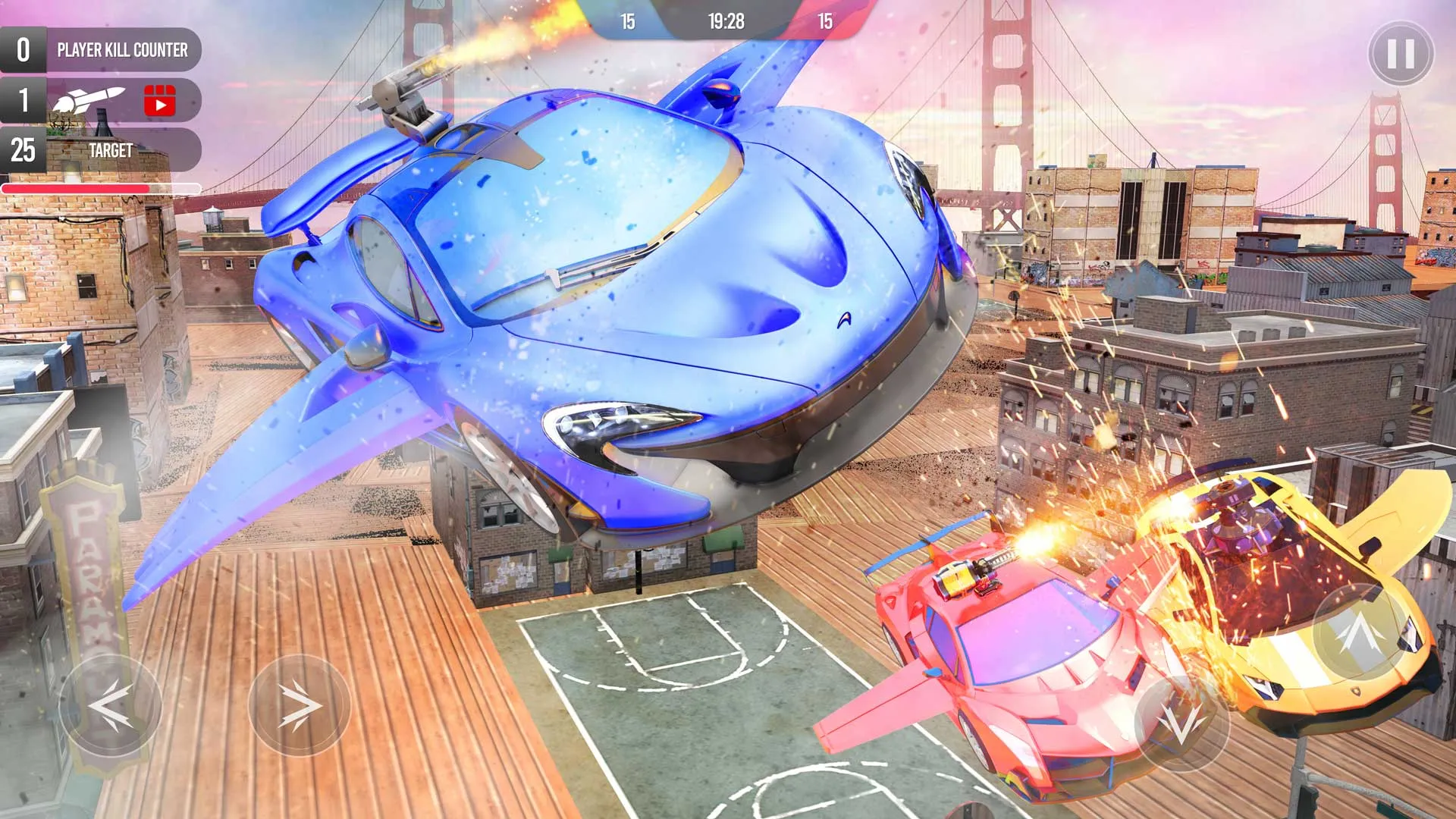 Flying Car Robot Shooting Game | Indus Appstore | Screenshot