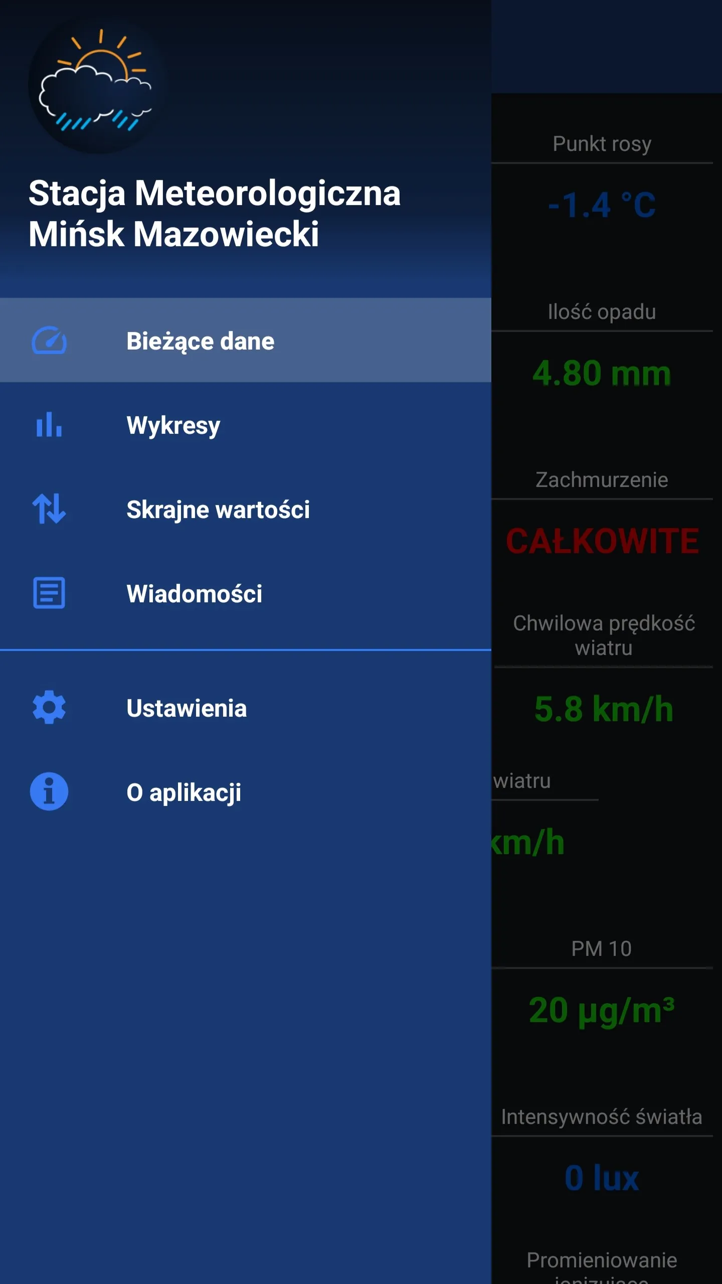 Stacja Meteo MMZ | Indus Appstore | Screenshot