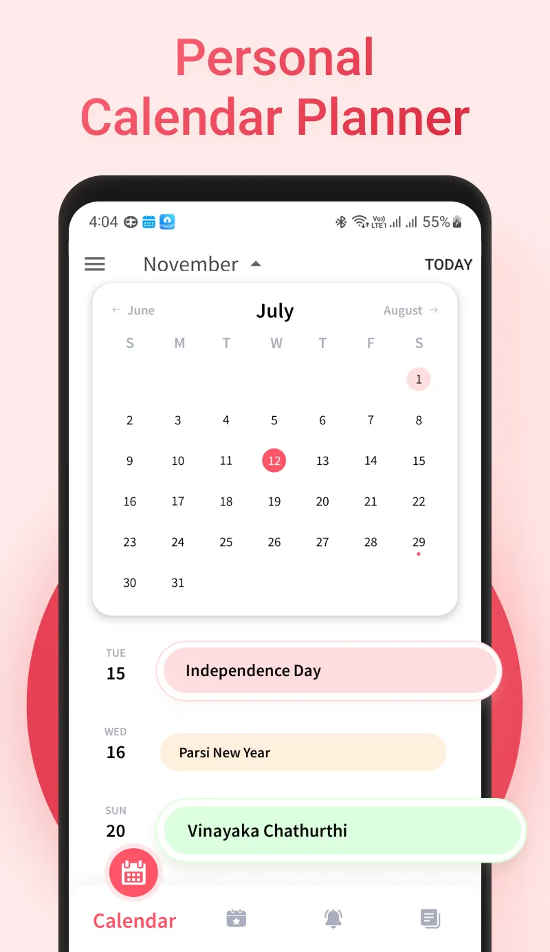 Calendar Planner | Indus Appstore | Screenshot