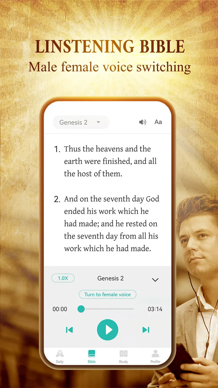 Bible - Study, Audio & Quiz | Indus Appstore | Screenshot