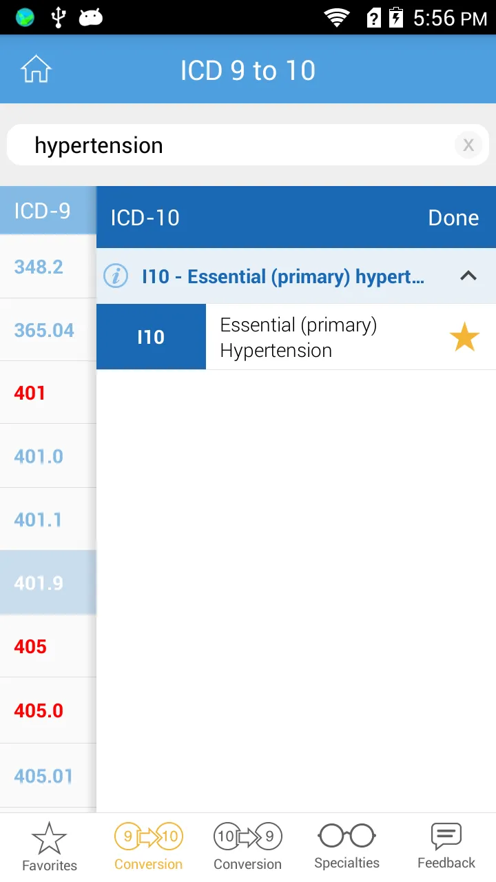 ICD 9-10 | Indus Appstore | Screenshot