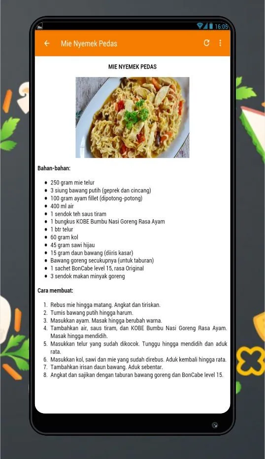 resep mie enak | Indus Appstore | Screenshot