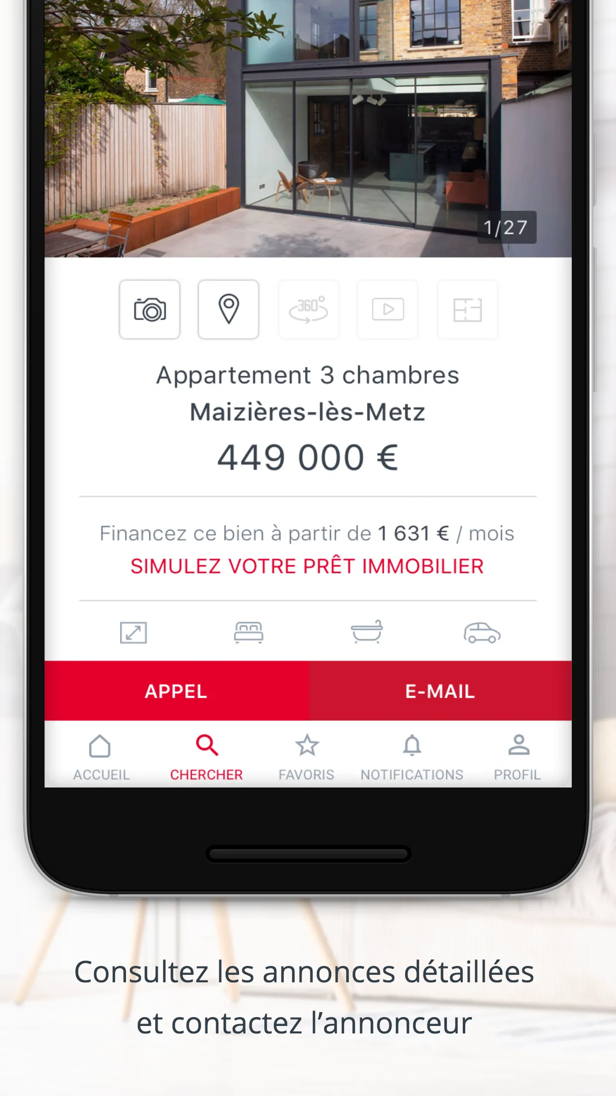 immoRegion Immobilier Régional | Indus Appstore | Screenshot