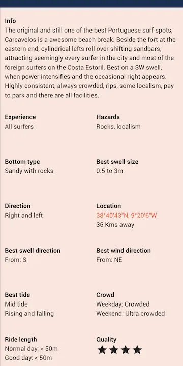 Where To Surf Today | Indus Appstore | Screenshot