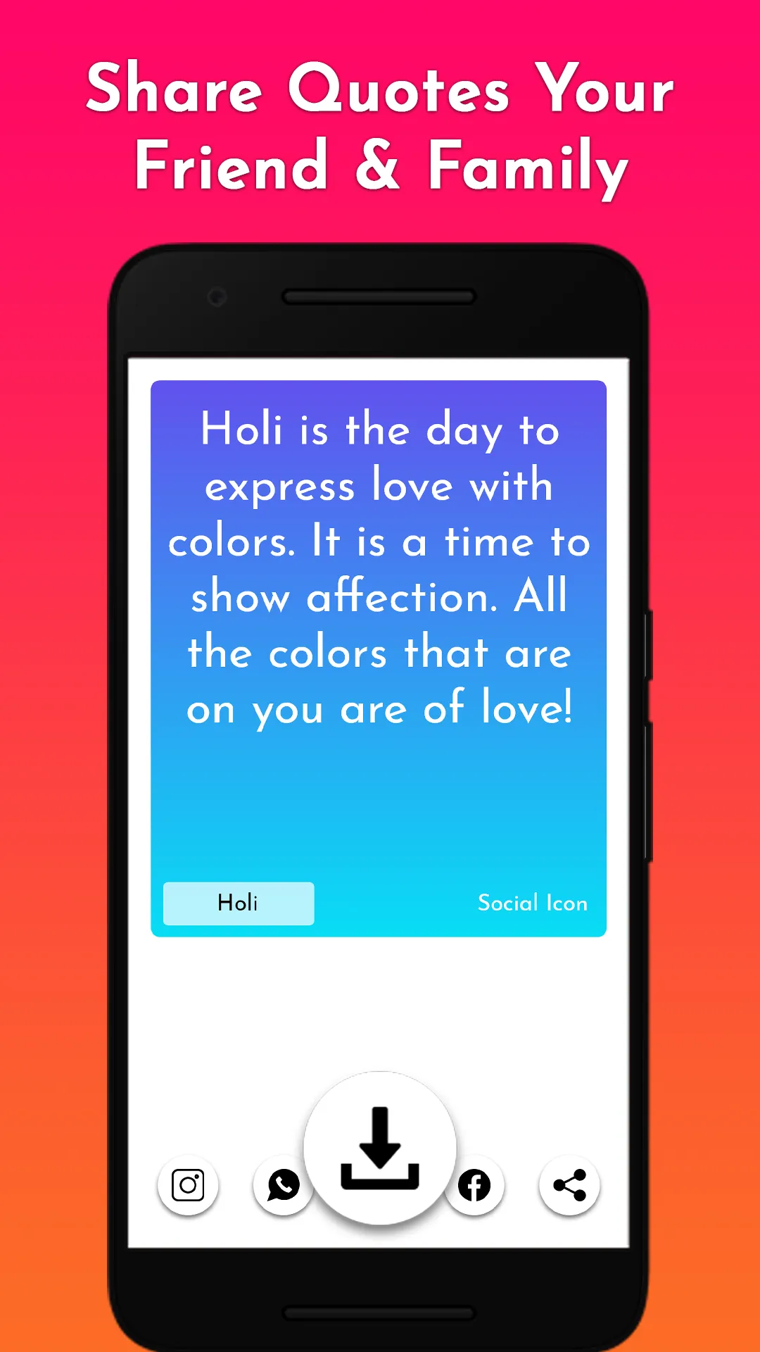 Holi Sticker and quotes | Indus Appstore | Screenshot