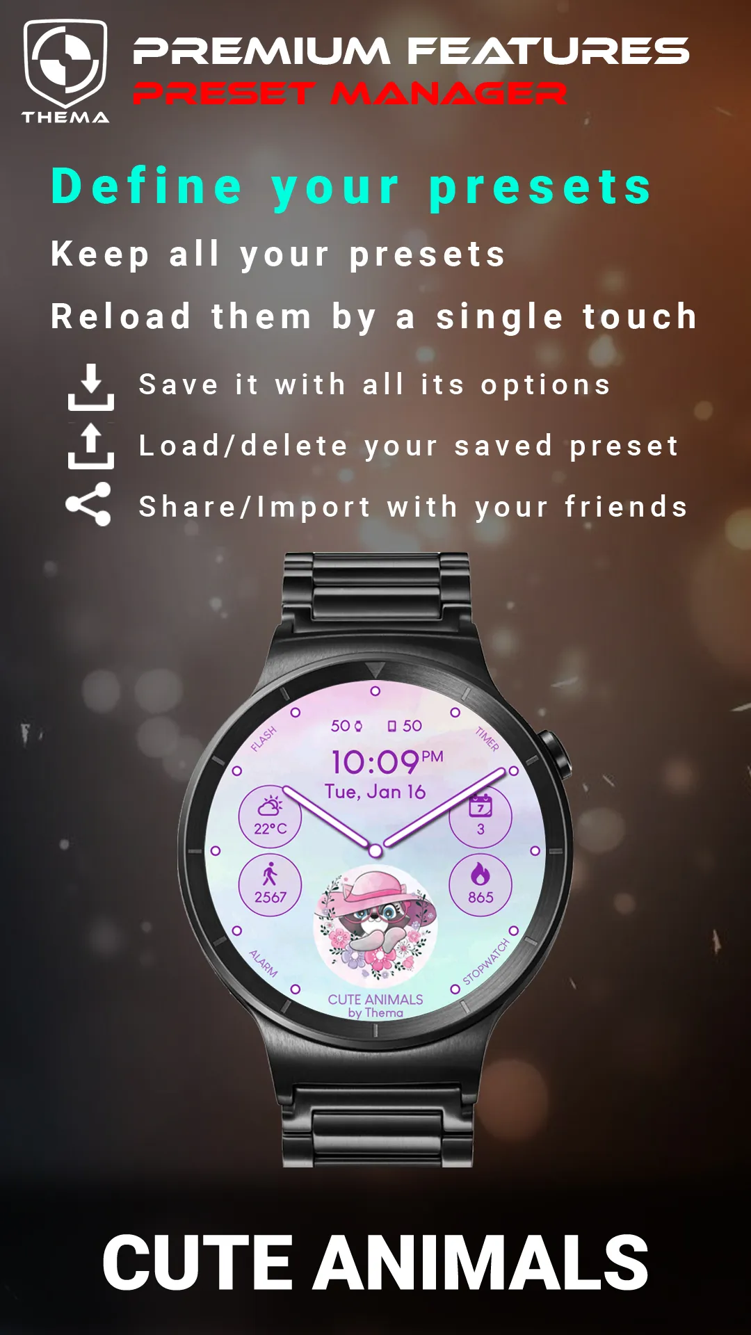 Cute Animals Watch Face | Indus Appstore | Screenshot