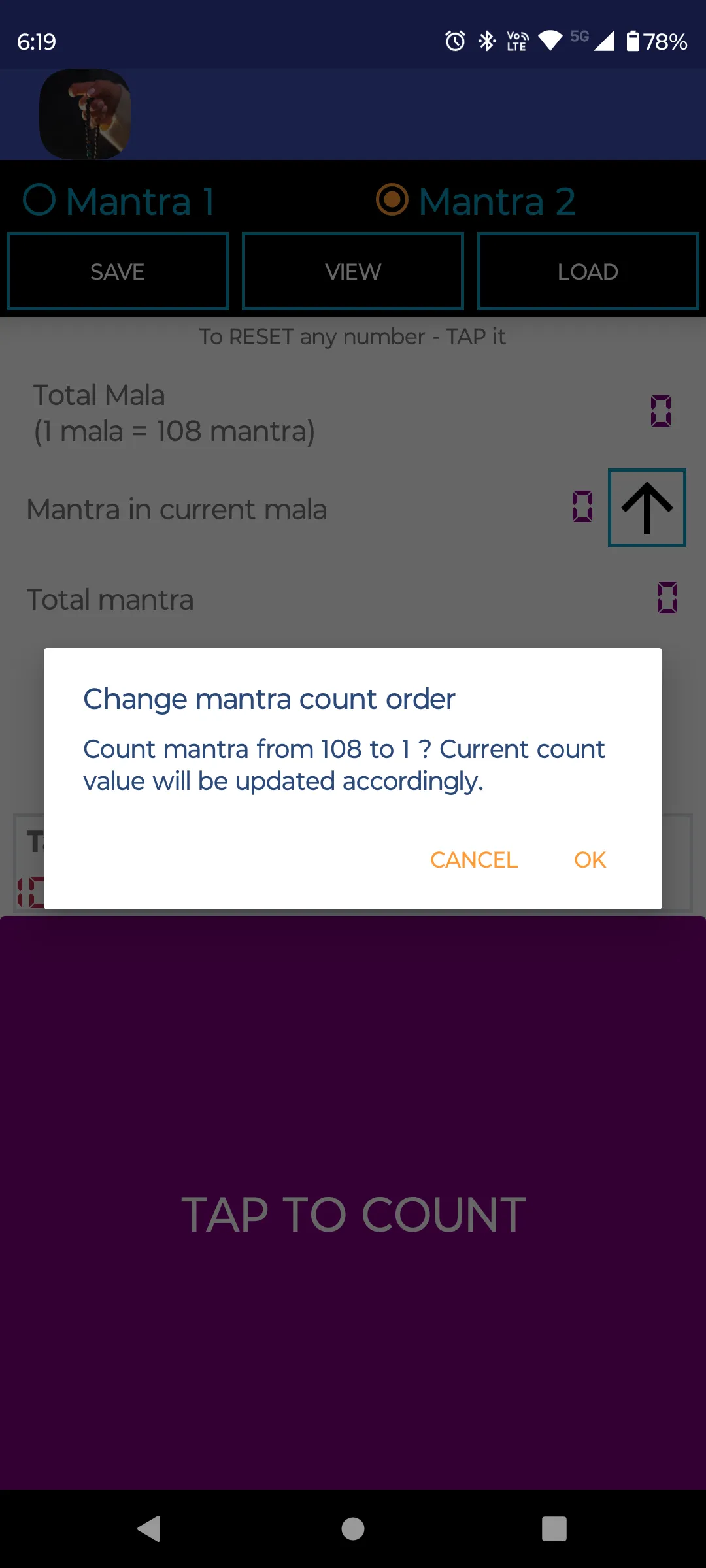 A1 Mantra Counter | Indus Appstore | Screenshot