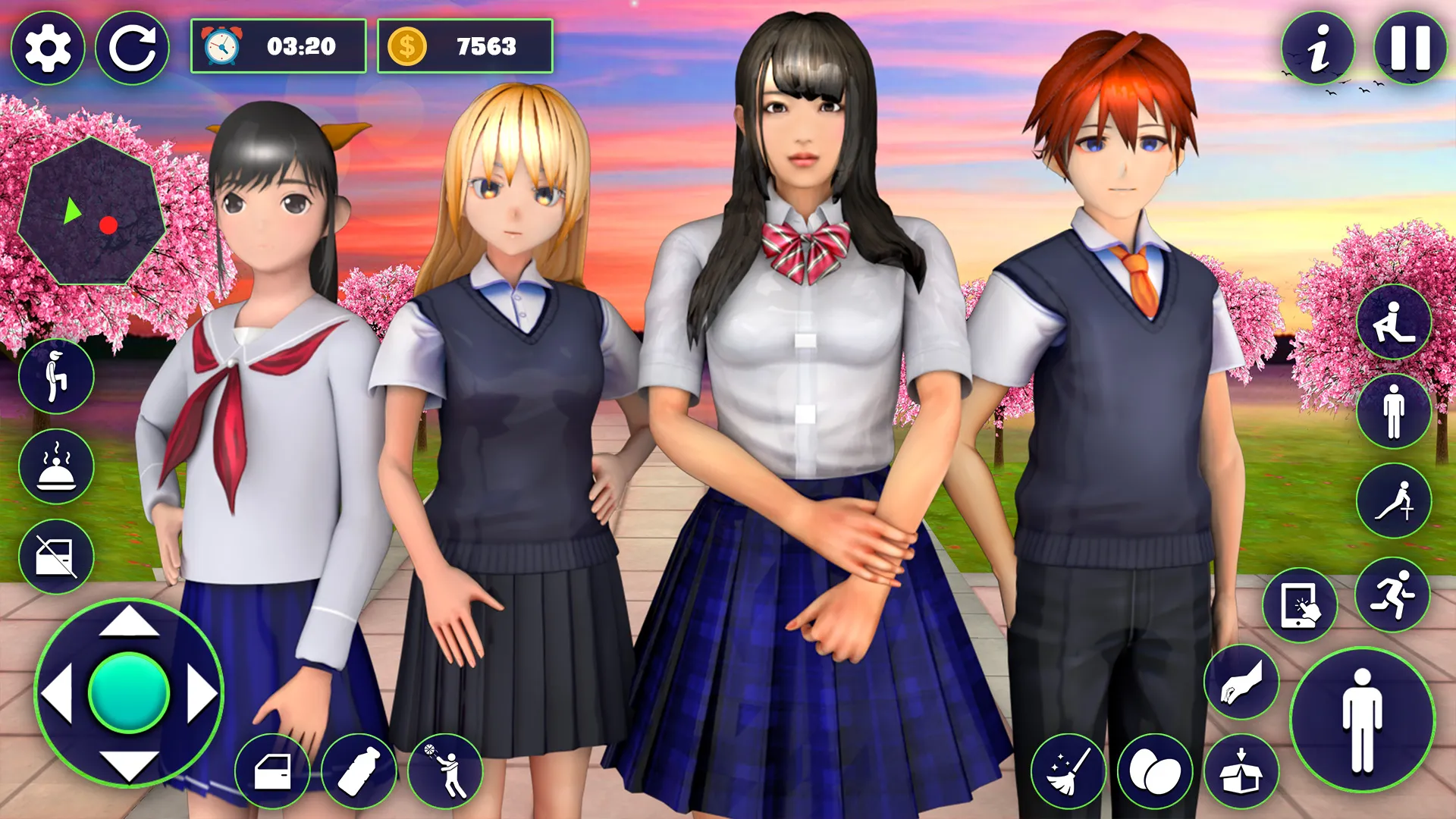 School Girl Life Simulator 3D | Indus Appstore | Screenshot
