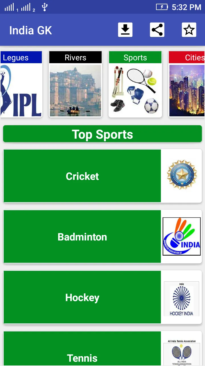 India GK | Indus Appstore | Screenshot