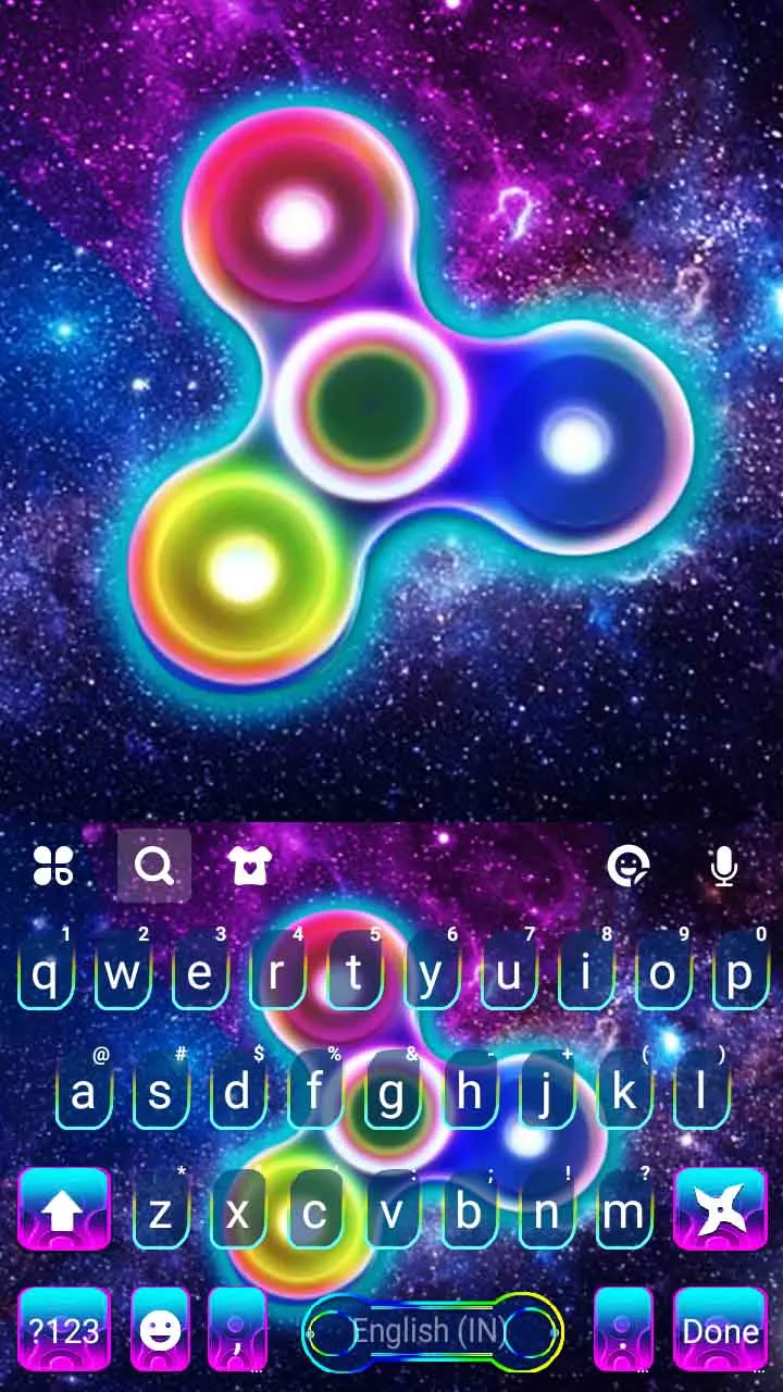 Sky Fidget Spinner Keyboard Ba | Indus Appstore | Screenshot