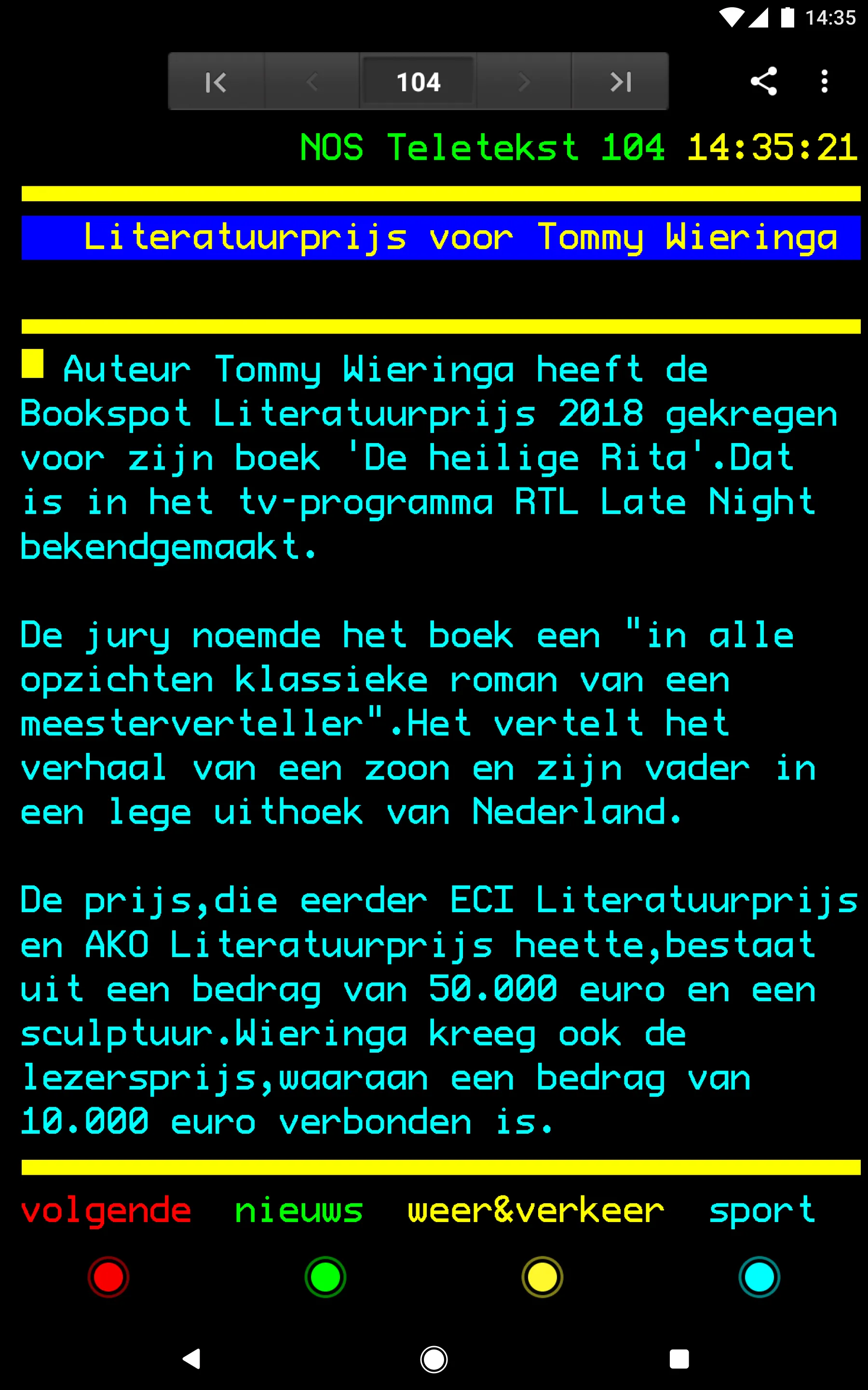 Teletekst | Indus Appstore | Screenshot