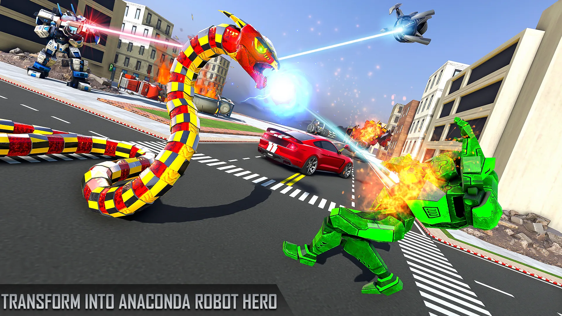 Anaconda Robot Car Robot Game | Indus Appstore | Screenshot