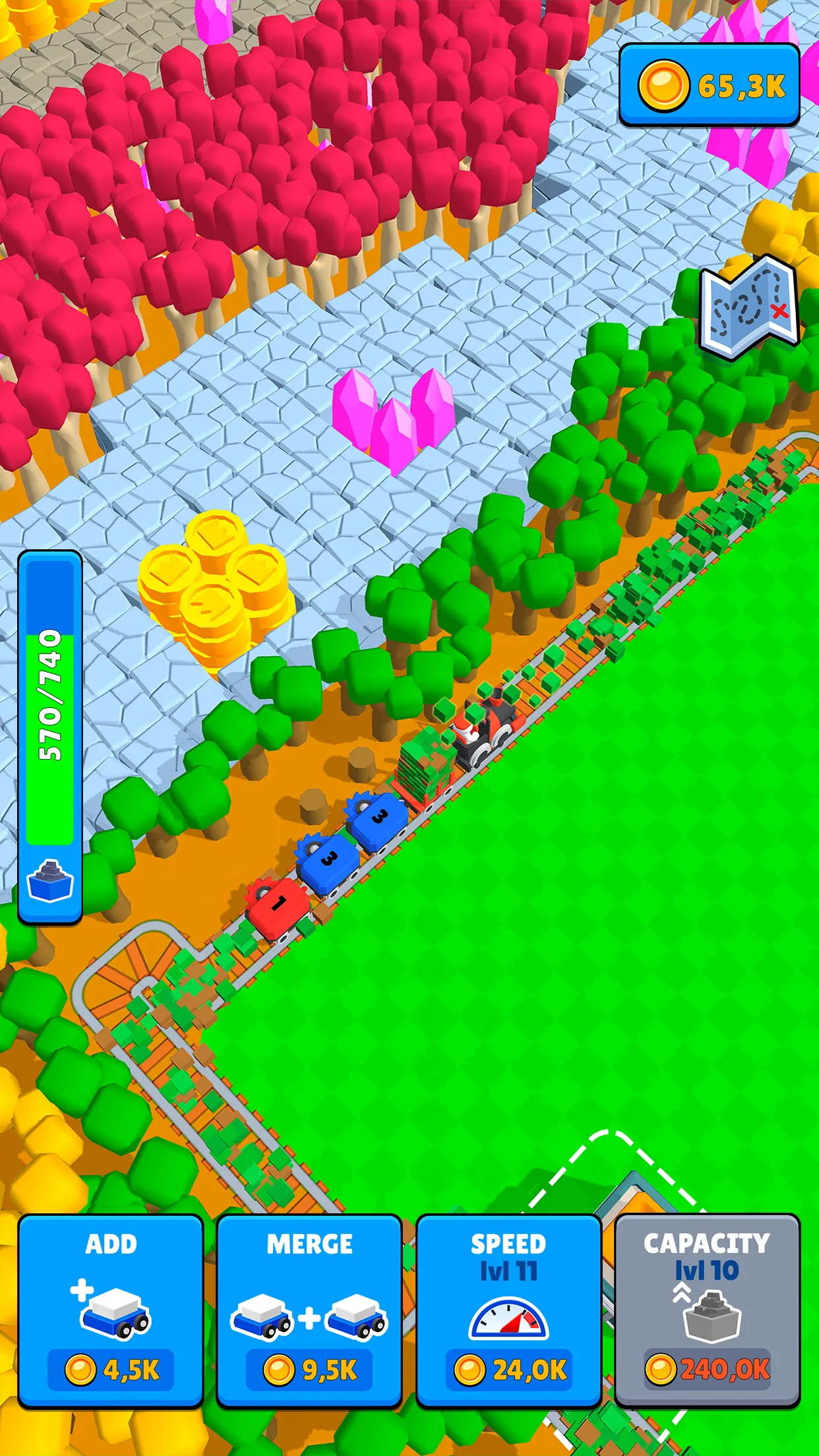 Train Miner: Idle Railway Game | Indus Appstore | Screenshot