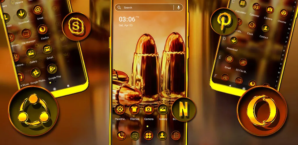 Golden Bullets Theme | Indus Appstore | Screenshot