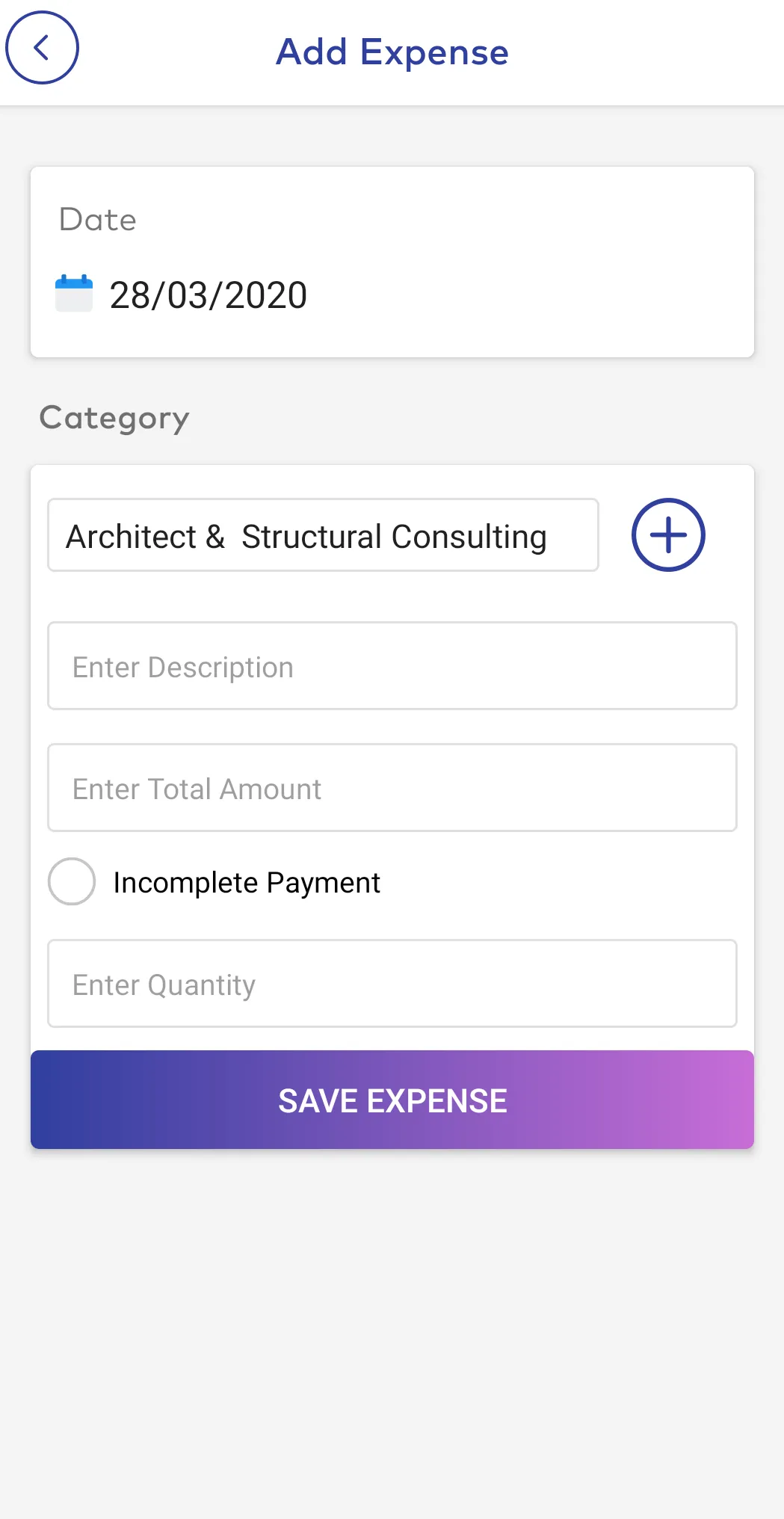 Construction Expense Manager | Indus Appstore | Screenshot
