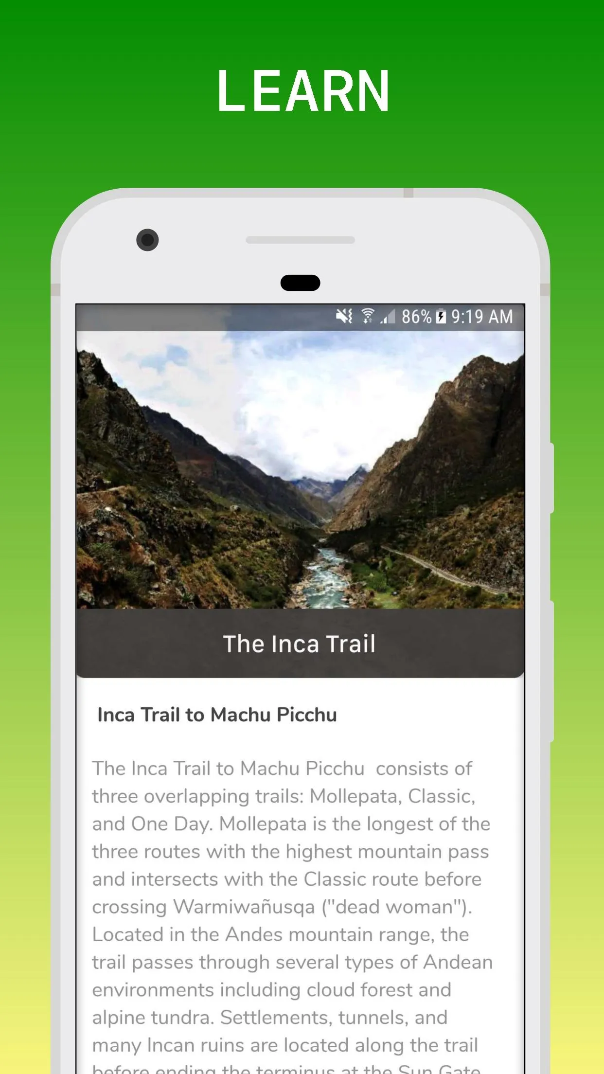 Machu Picchu Travel Guide | Indus Appstore | Screenshot