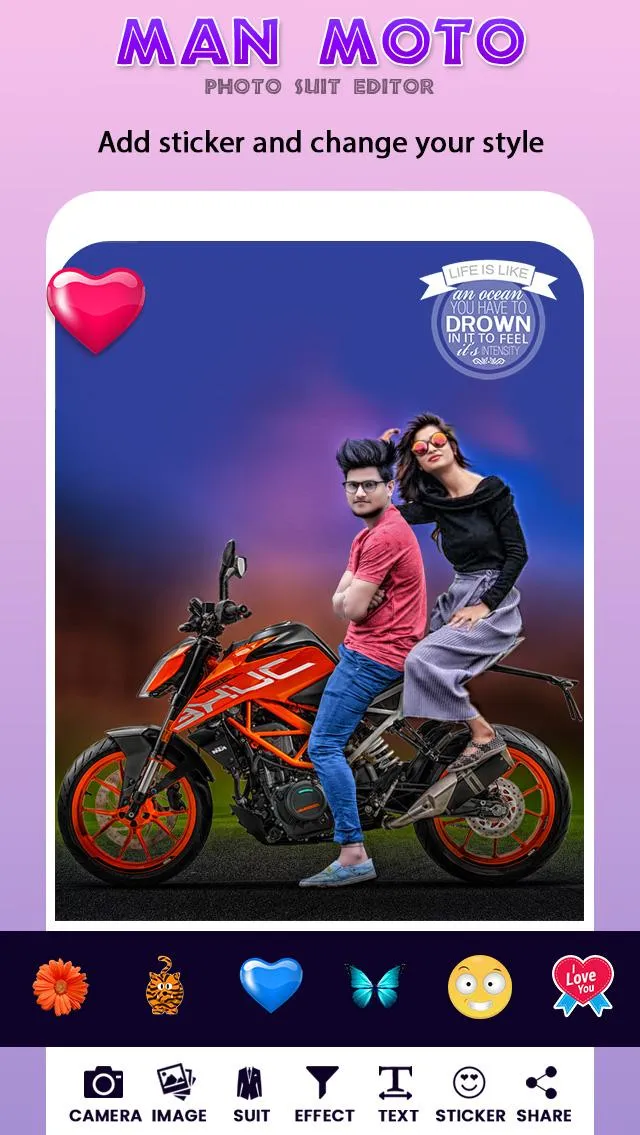 Man Bike Rider Photo Editor | Indus Appstore | Screenshot