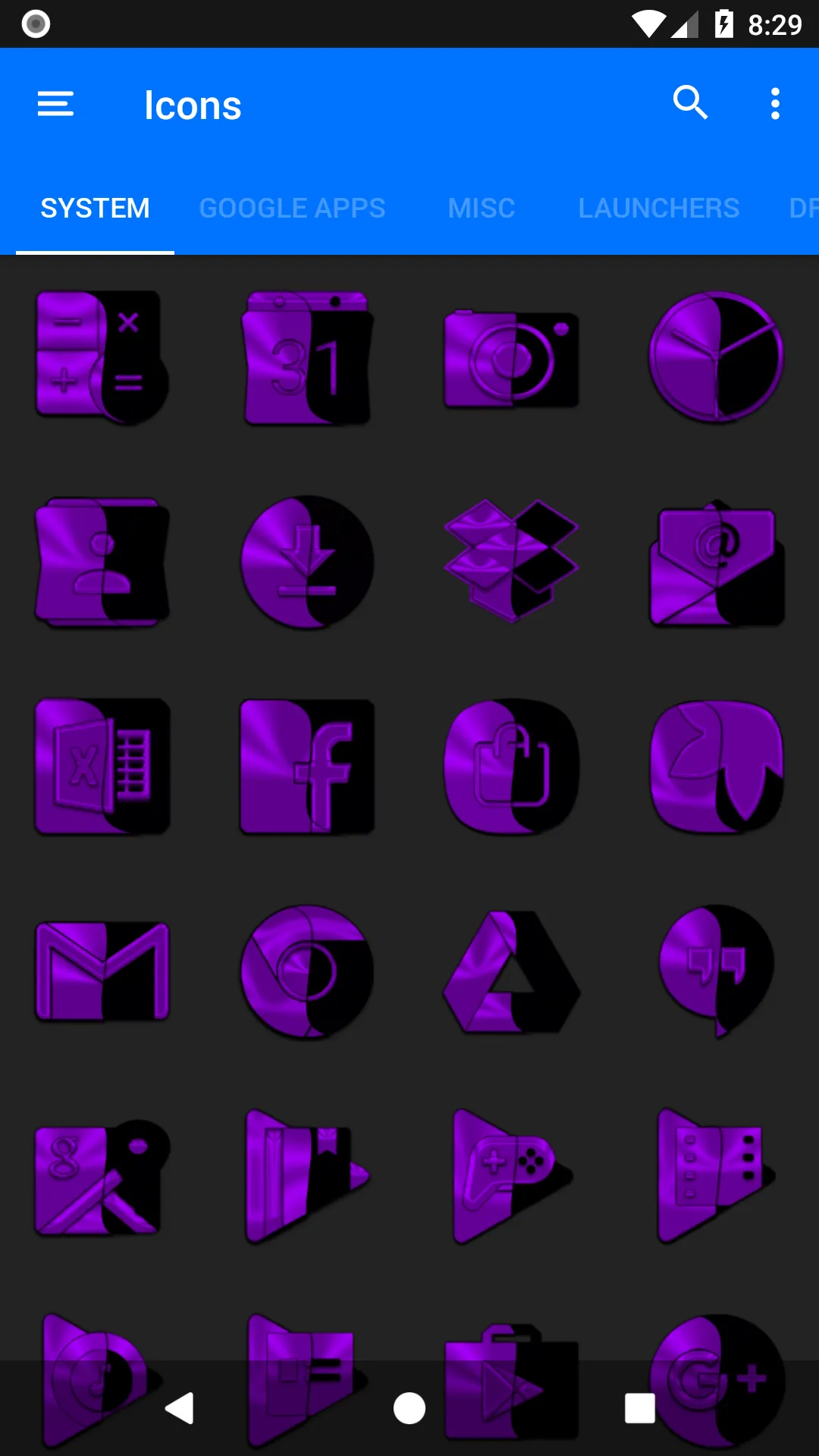 Wicked Purple Icon Pack | Indus Appstore | Screenshot