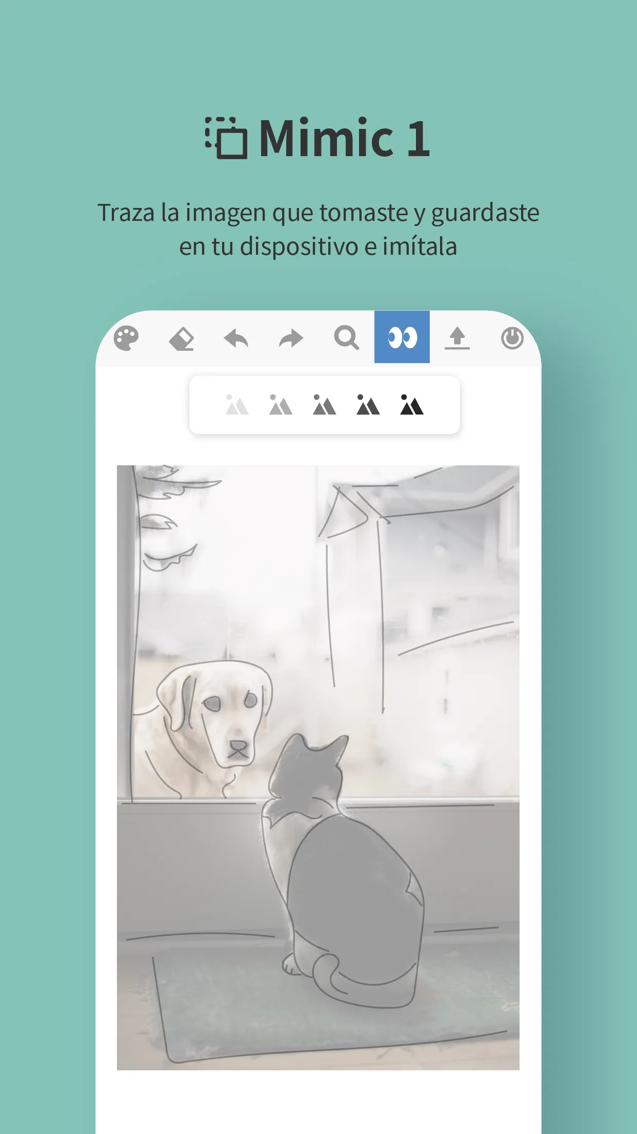 Mimicle-Dibujando a sí mismo | Indus Appstore | Screenshot