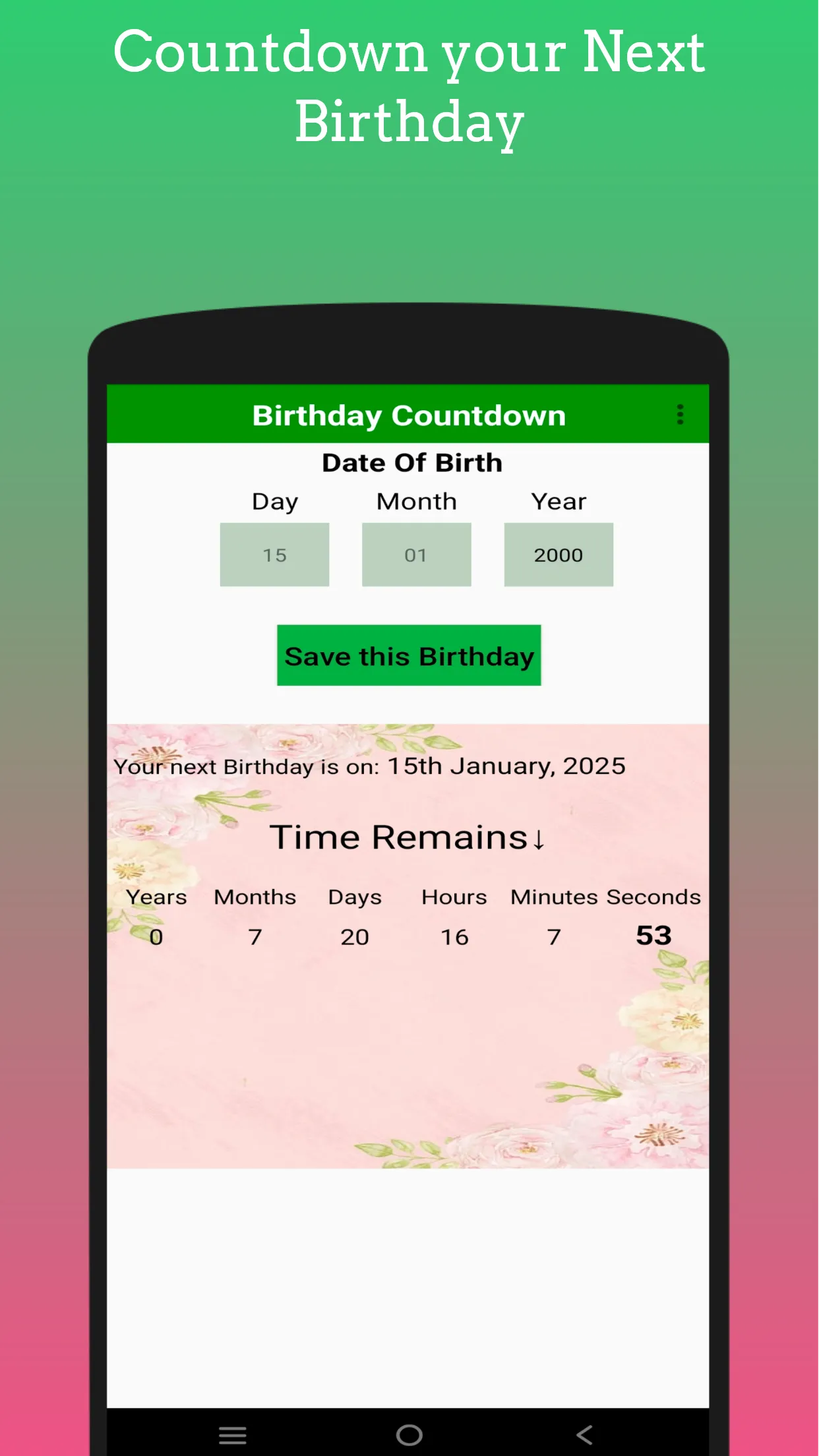 Age Calculator App | Indus Appstore | Screenshot