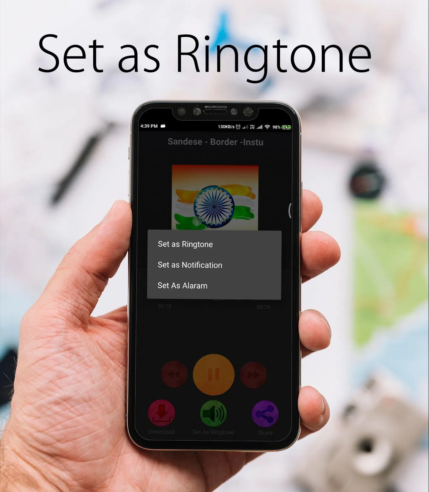 Indian DeshBhakti Ringtone | Indus Appstore | Screenshot