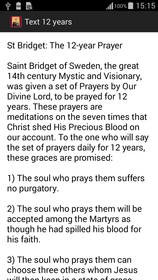 15 Prayers of St. Bridget | Indus Appstore | Screenshot