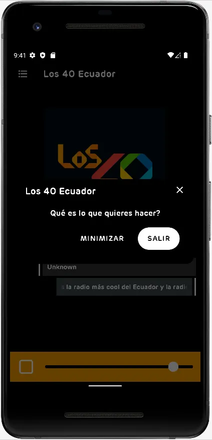 Los 40 Ecuador | Indus Appstore | Screenshot