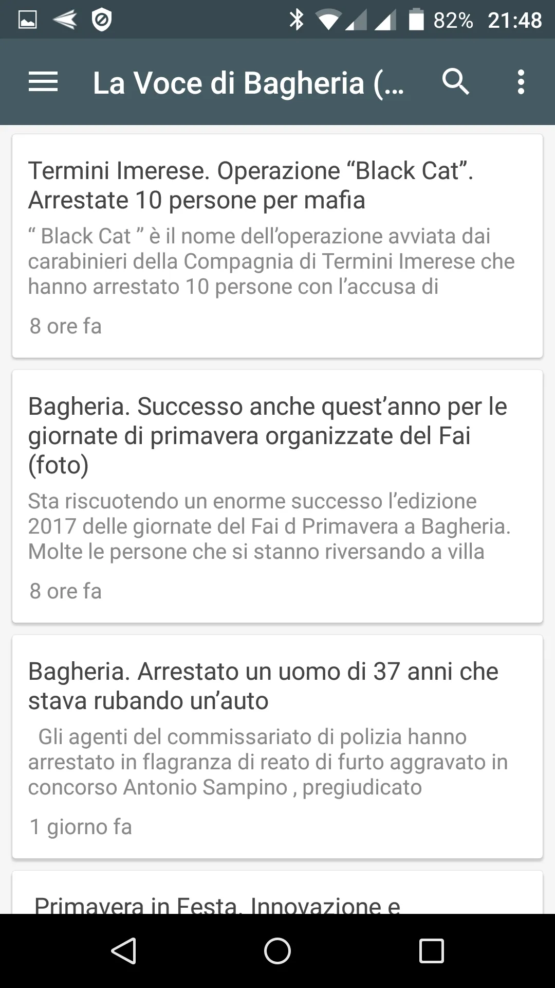 Bagheria notizie locali | Indus Appstore | Screenshot