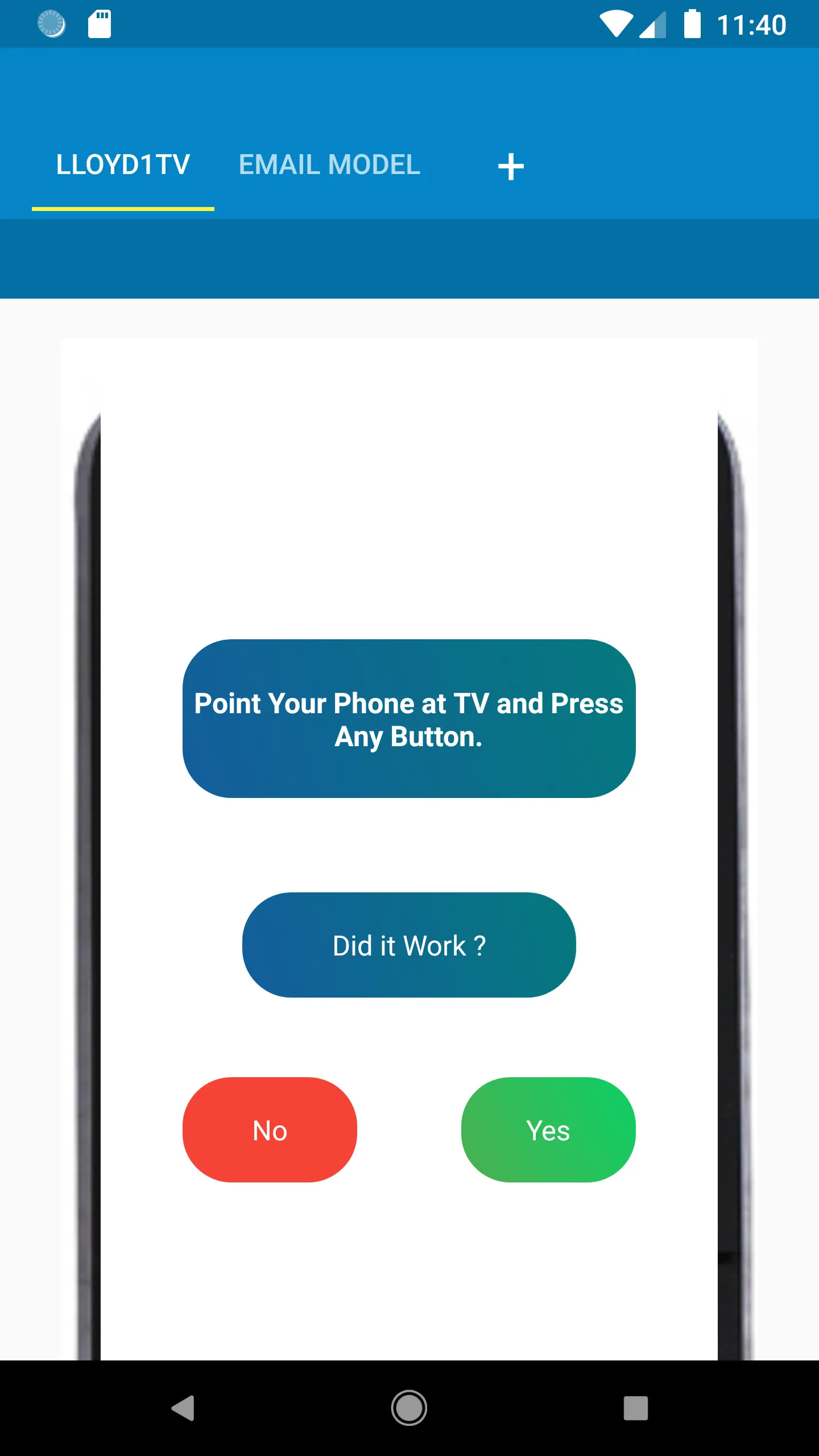 Lloyd TV Remote Control | Indus Appstore | Screenshot