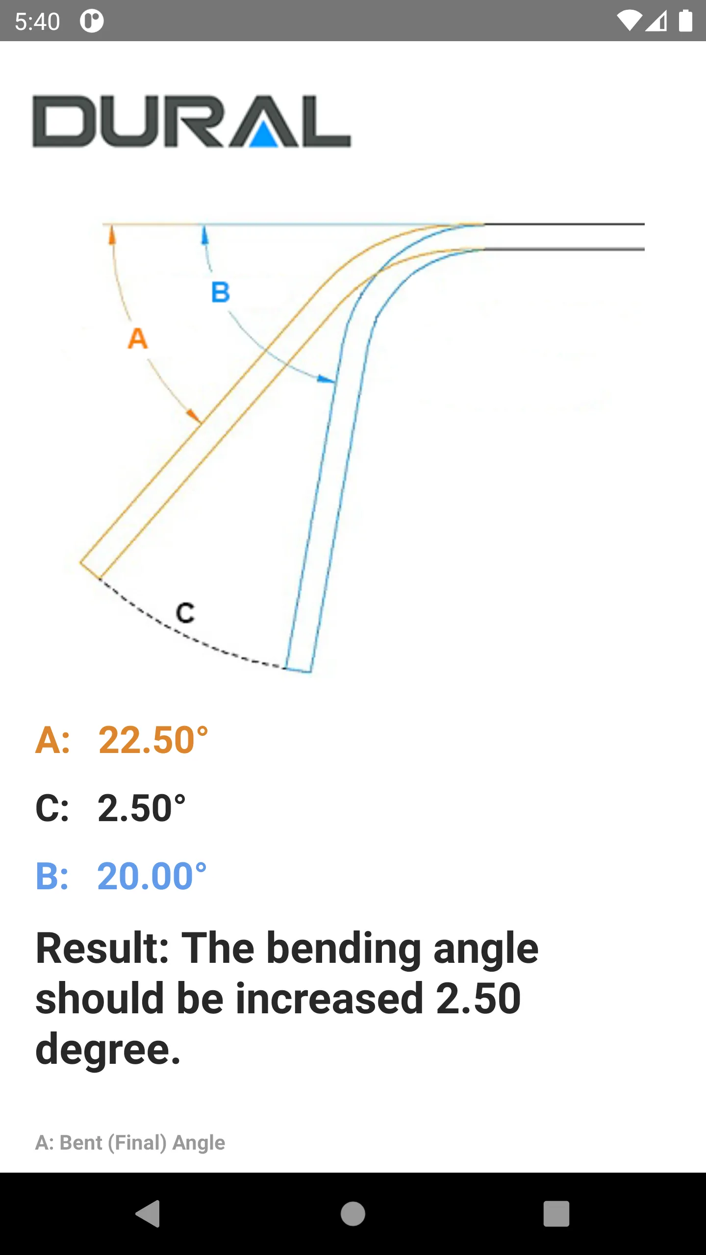 Dural Bend Tooling | Indus Appstore | Screenshot