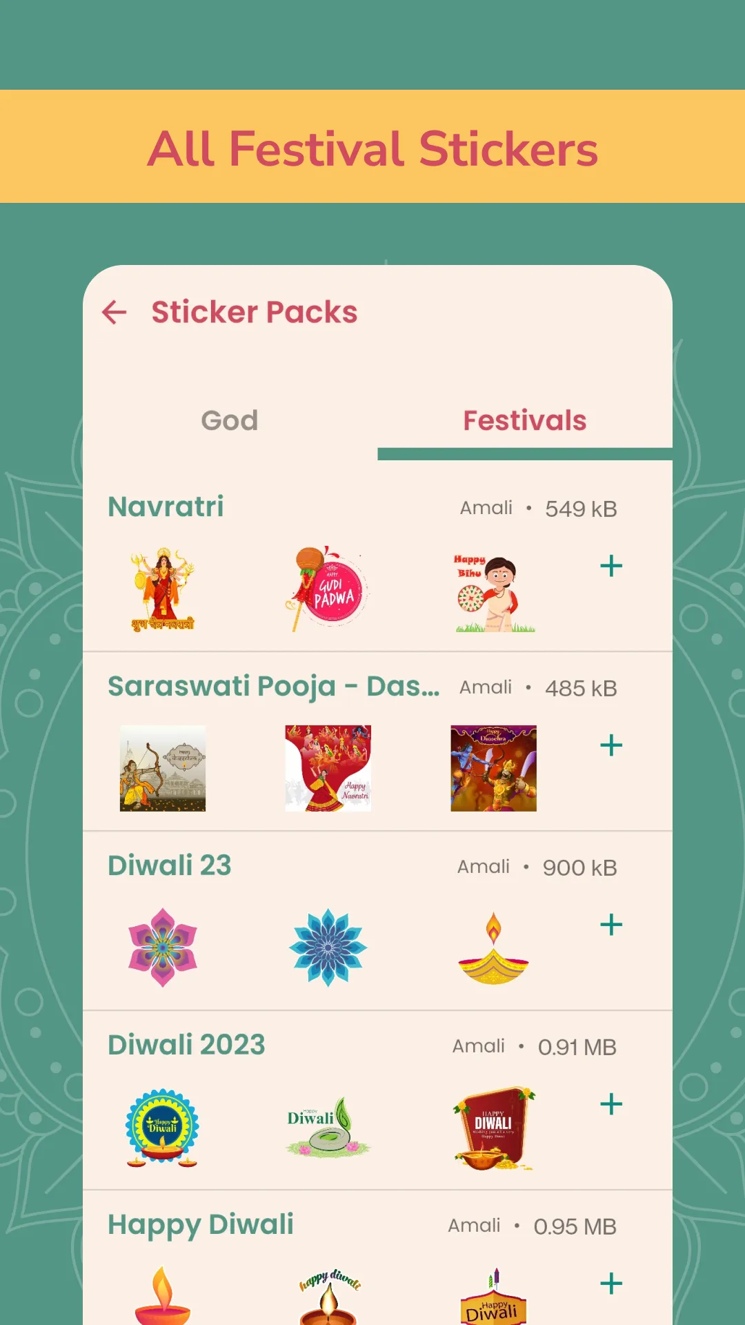 Hindu God Stickers WAStickerap | Indus Appstore | Screenshot