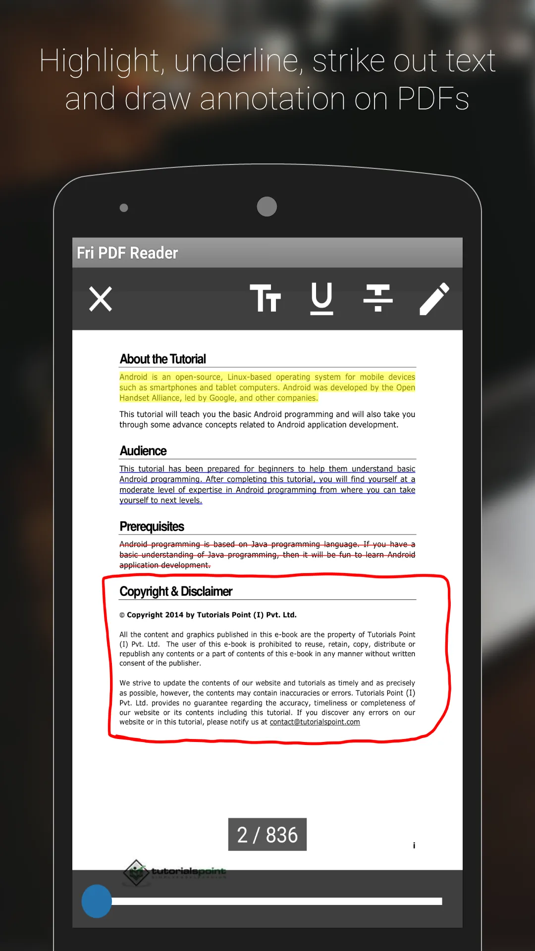 Fri PDF XPS Reader Viewer | Indus Appstore | Screenshot