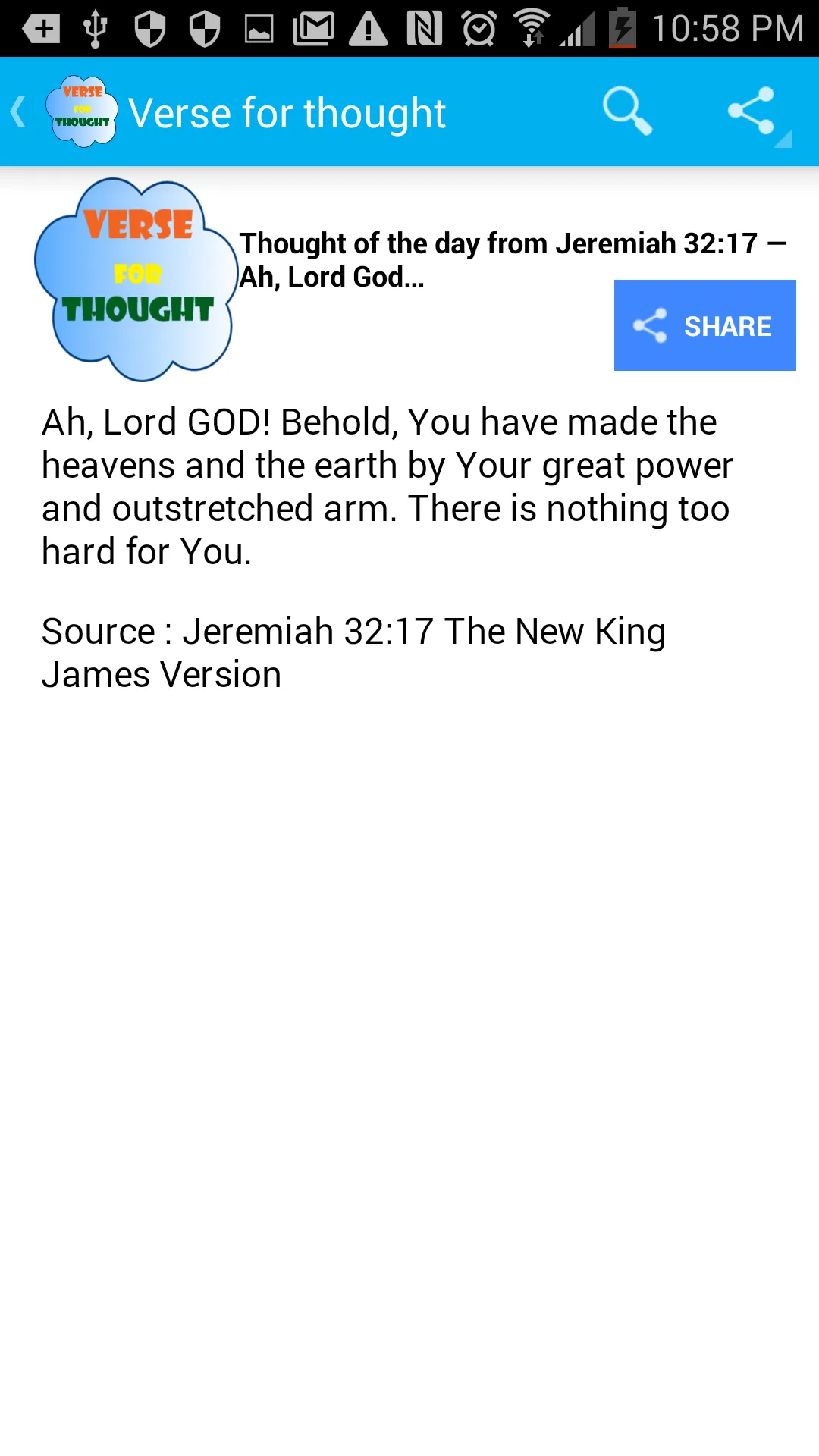 Bible Verse for Thought | Indus Appstore | Screenshot