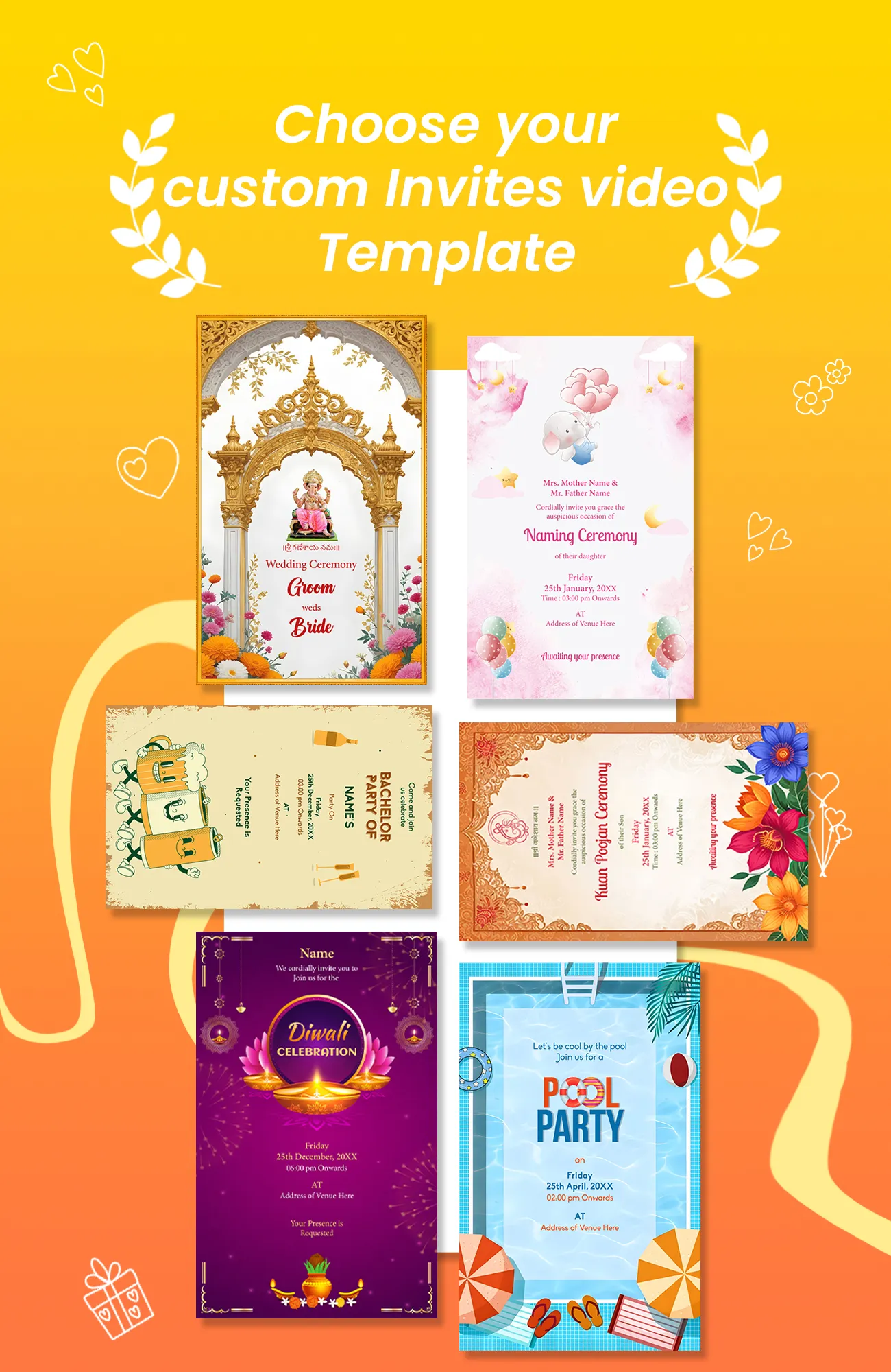 A2Z Invites - Invitation Maker | Indus Appstore | Screenshot