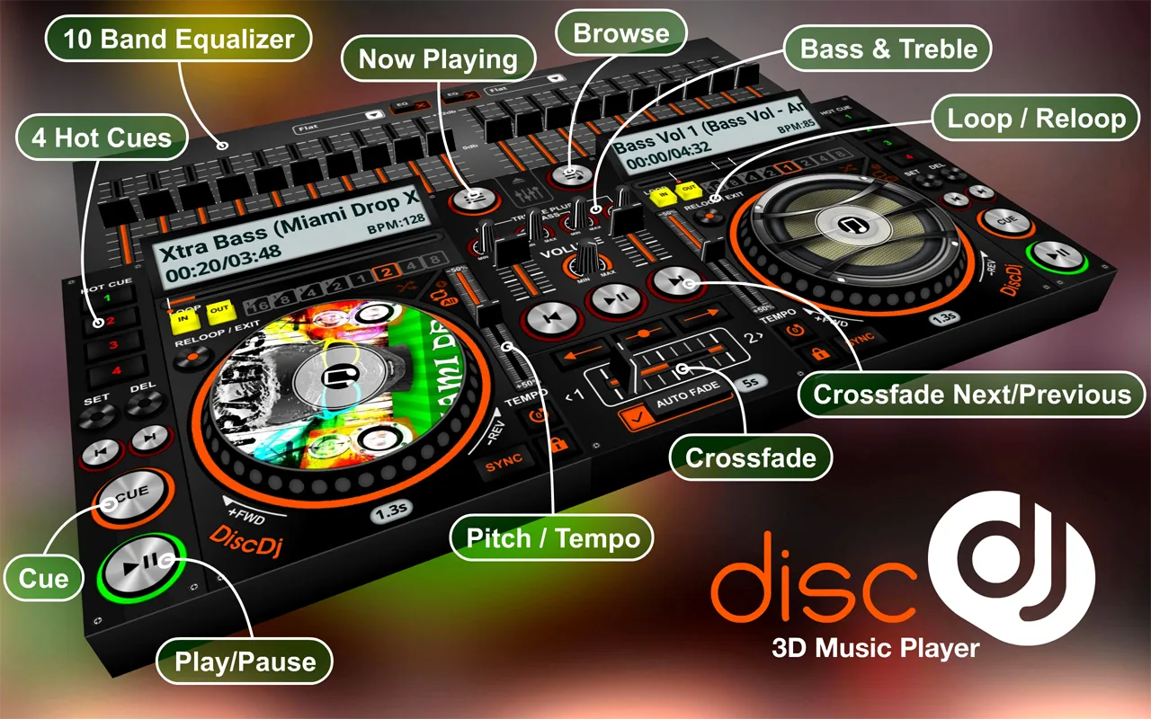 DiscDj 3D Music Player - 3D Dj | Indus Appstore | Screenshot