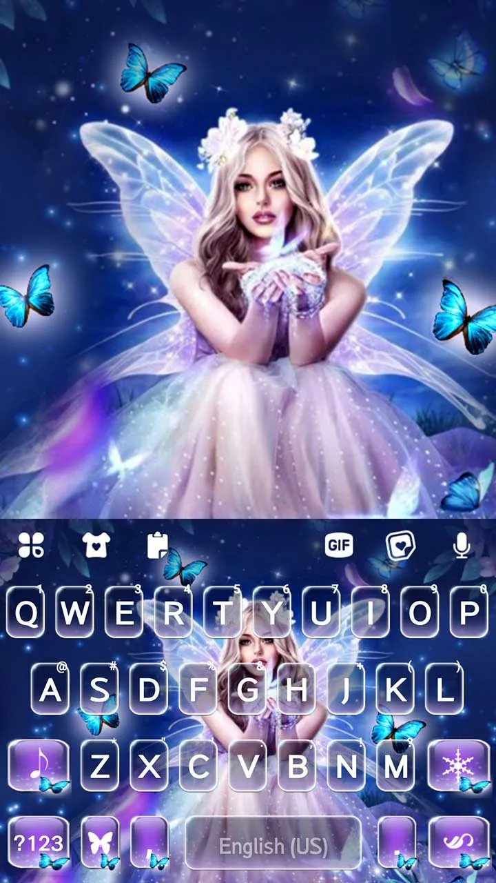 Fairy Princess Keyboard Backgr | Indus Appstore | Screenshot