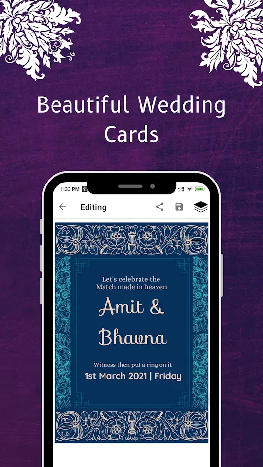 Wedding Invitation Card Maker | Indus Appstore | Screenshot