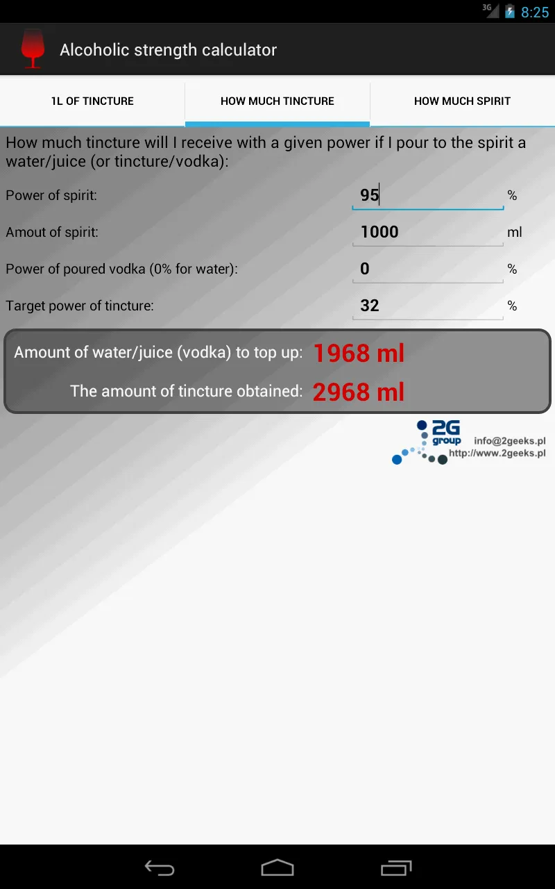 Alcoholic strength calculator | Indus Appstore | Screenshot