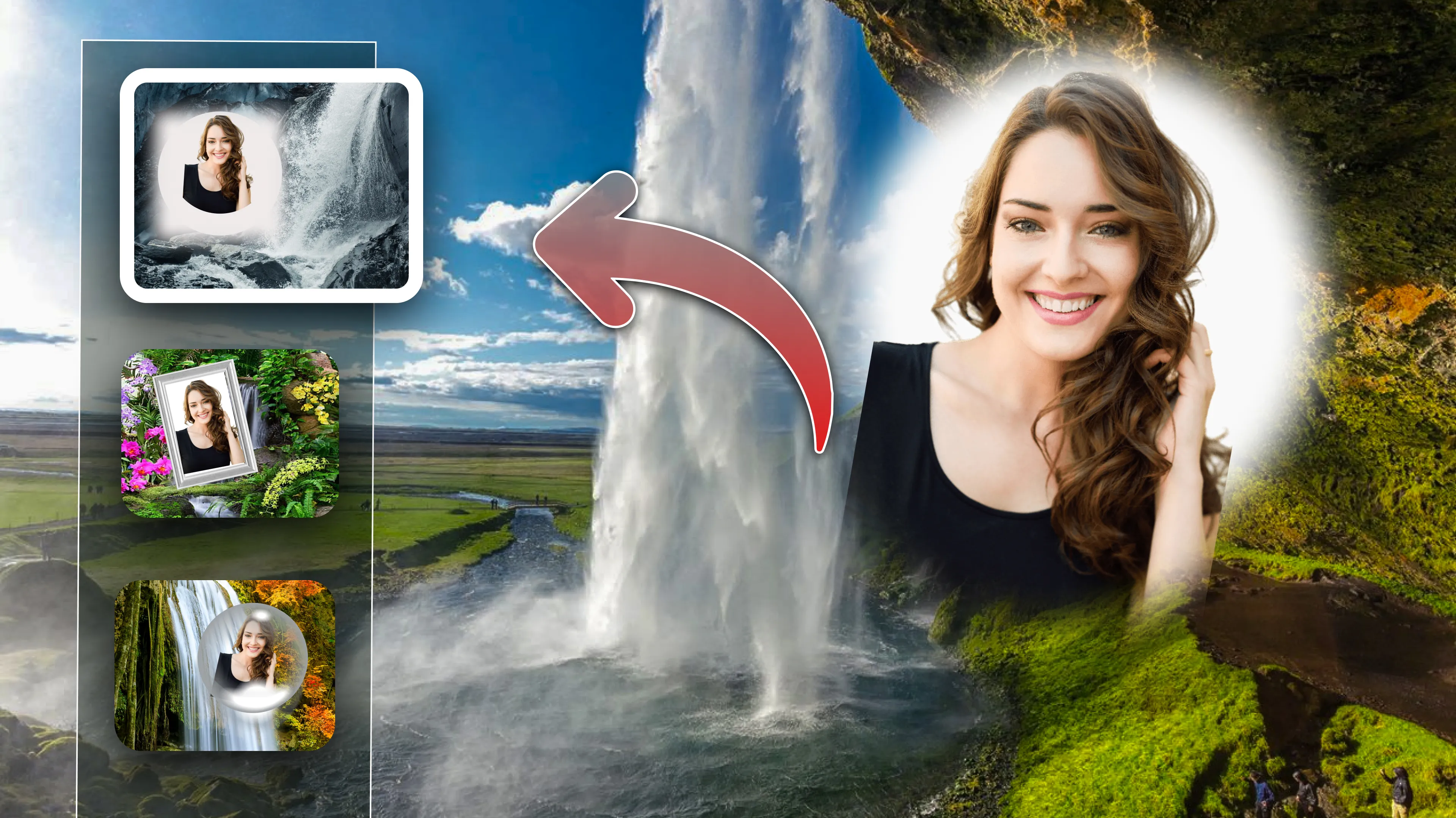 Waterfall Photo Frames Editor | Indus Appstore | Screenshot